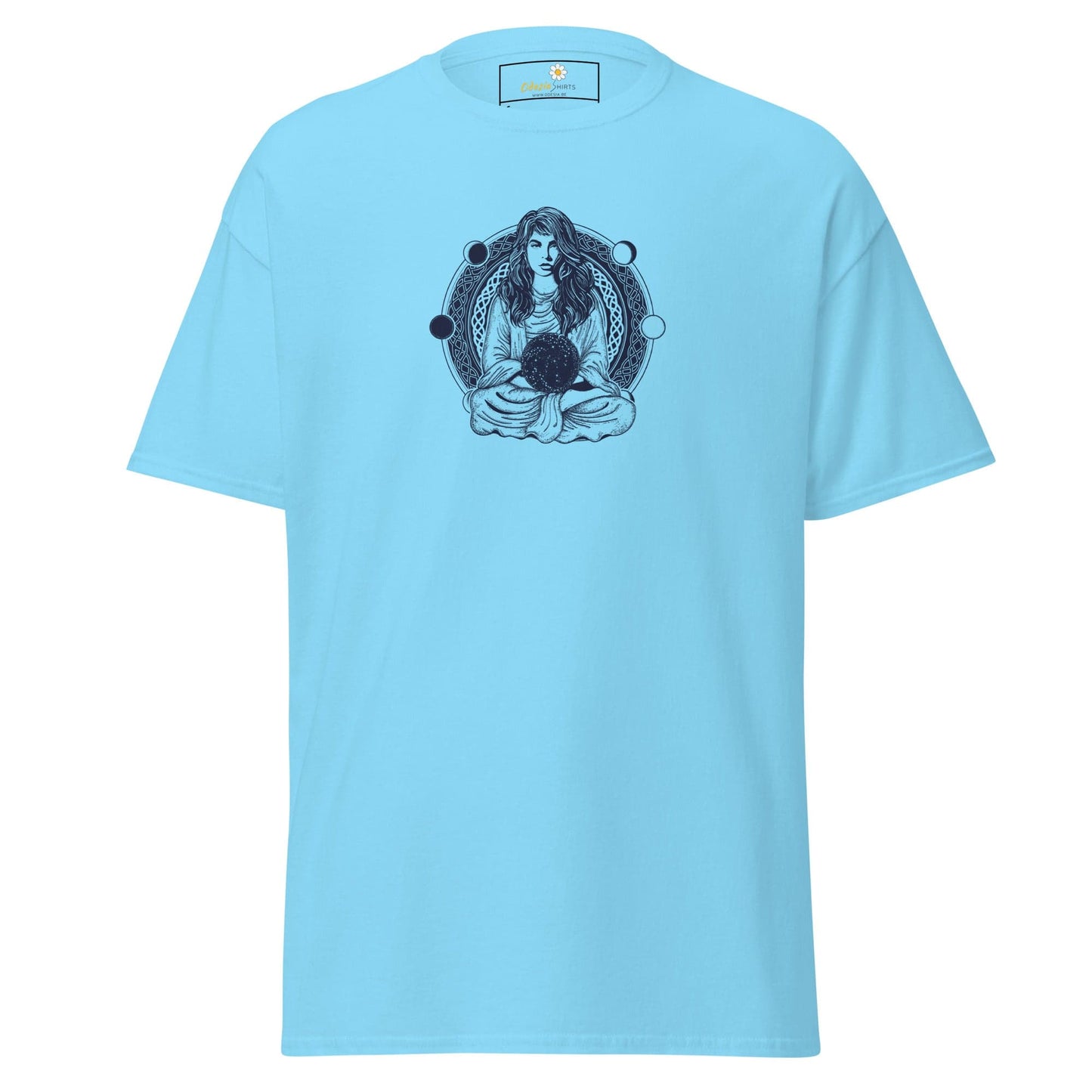 Unisex classic t-shirt - MYSTIC WOMAN MOON - REGULAR - Sky / S