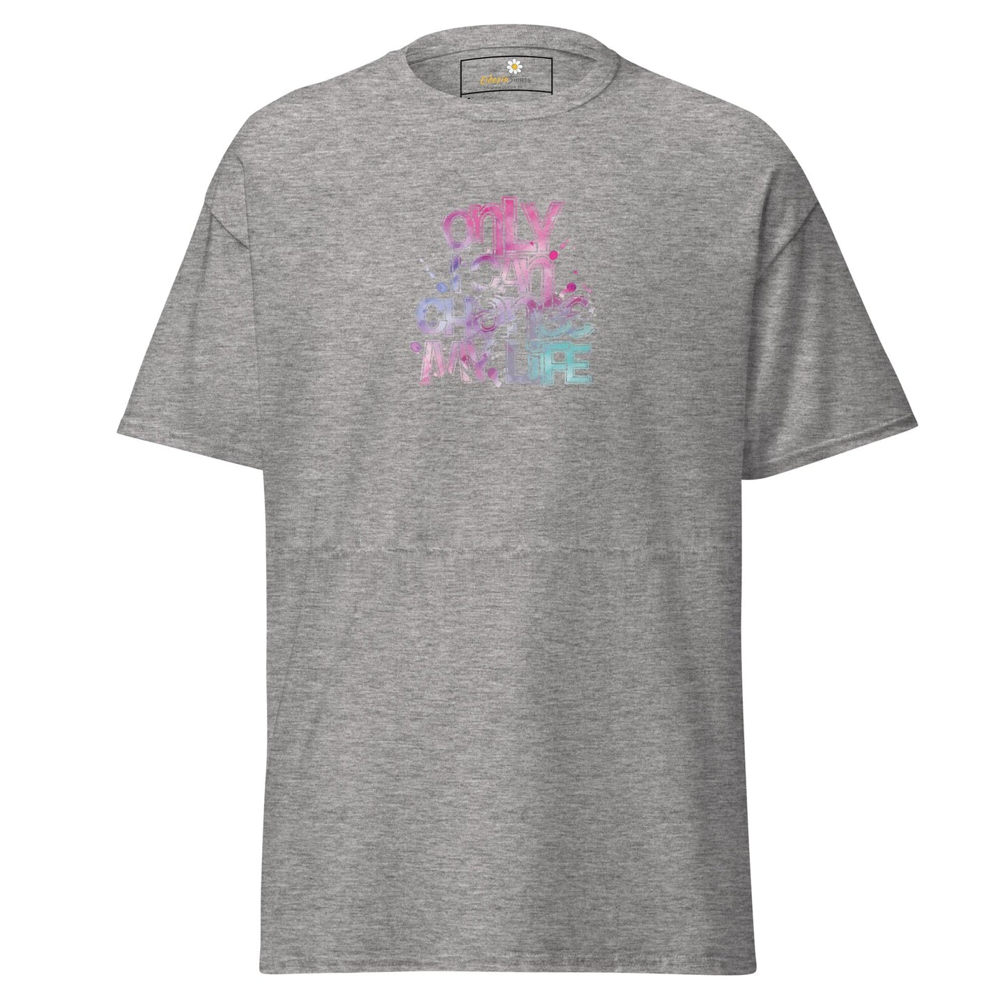 Unisex classic tee - TEXT ONLY I CAN CHANGE - REGULAR - Sport Grey / S