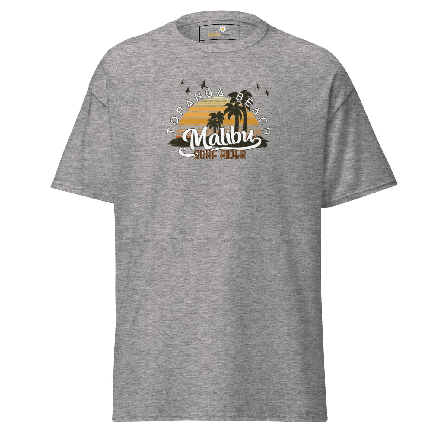 Unisex classic t-shirt - SUMMER MALIBU SURF RIDER - REGULAR - Sport Grey / S