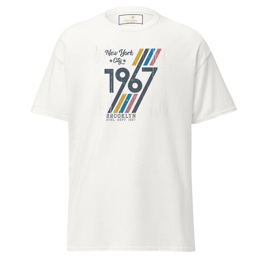 Unisex classic t-shirt - URBAN 1967 NY CITY - REGULAR - White / S