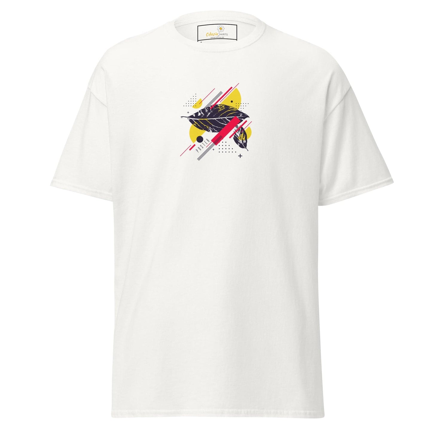 Unisex classic t-shirt - ABSTRACT SHAPES - REGULAR - White / S