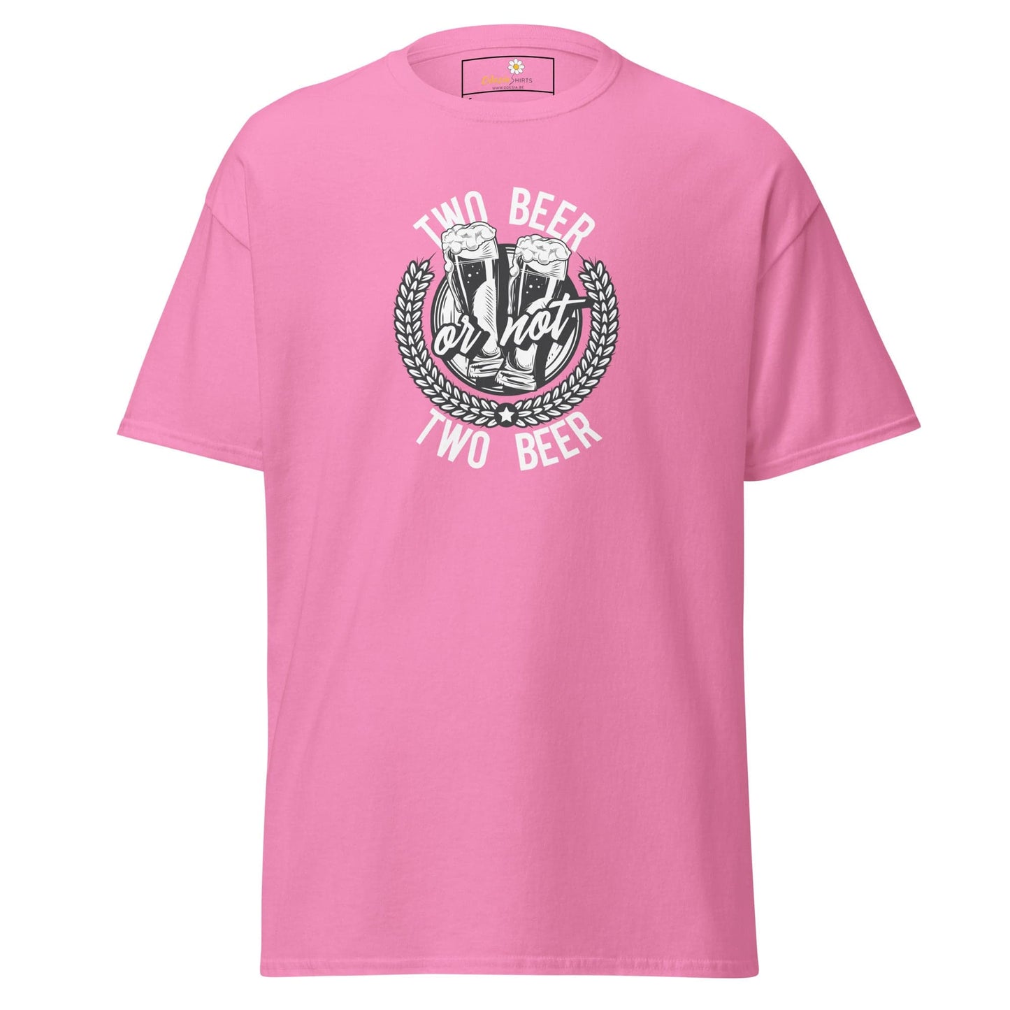 Unisex classic t-shirt - FUN TWO BEER OR NOT - REGULAR - Azalea / S