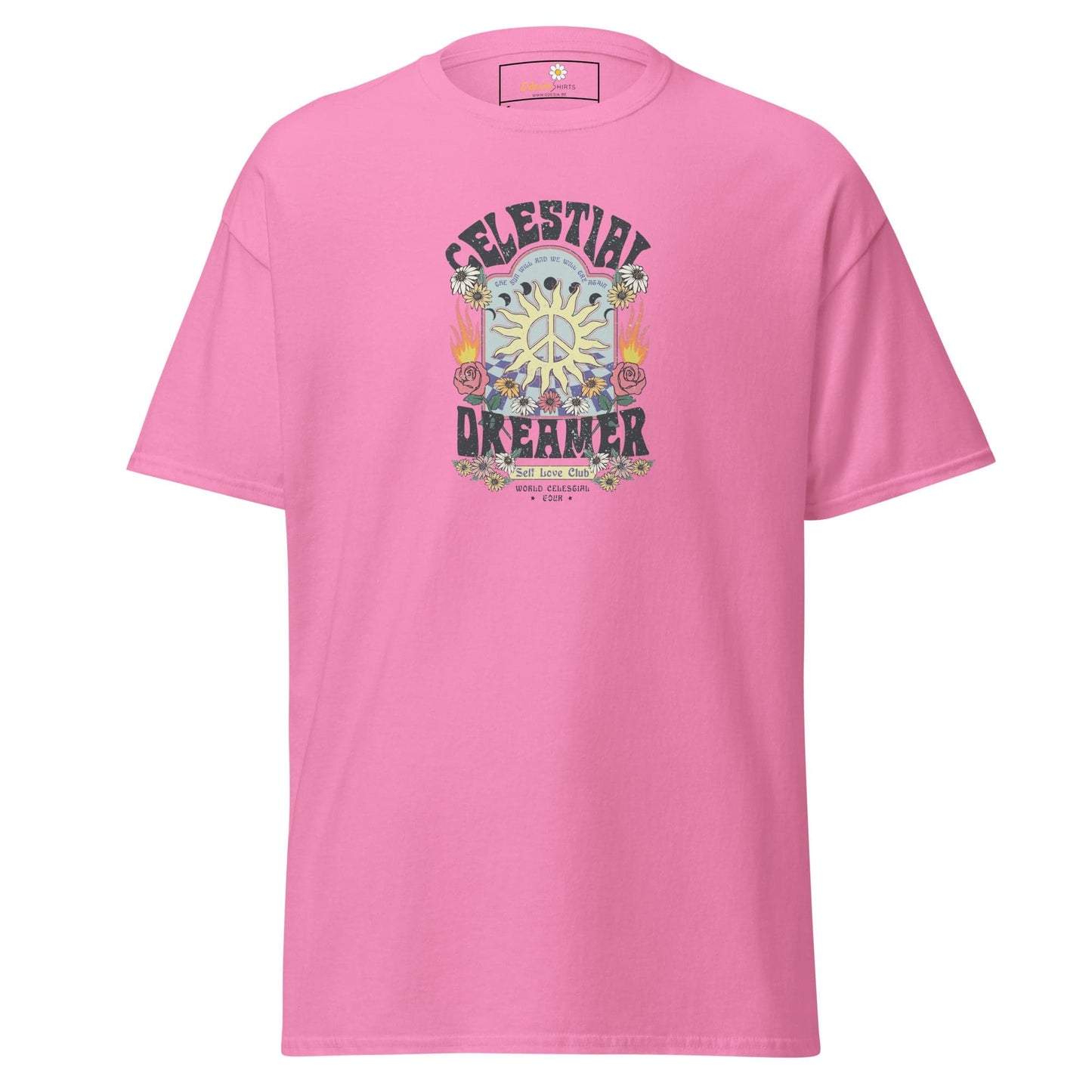 Unisex classic t-shirt - NATURE CELESTIAL FLOWERS - REGULAR - Azalea / S