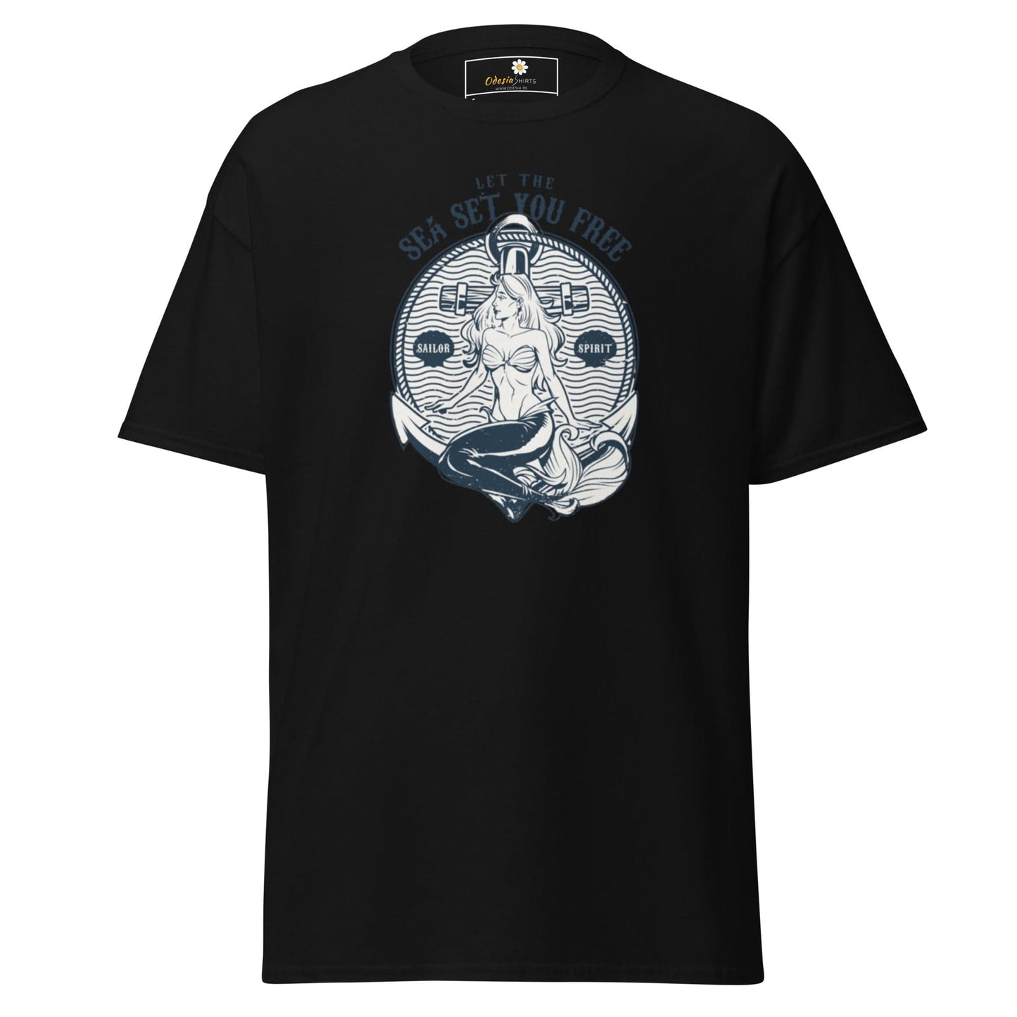 Unisex classic t-shirt - MYSTIC MERMAID SEA SET YOU FREE - REGULAR - Black / S