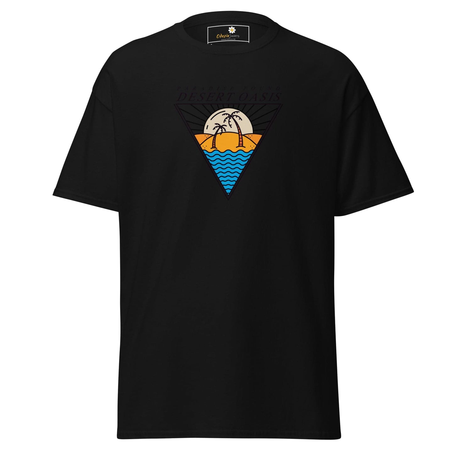 Unisex classic t-shirt - SUMMER DESERT OASIS - REGULAR - Black / S
