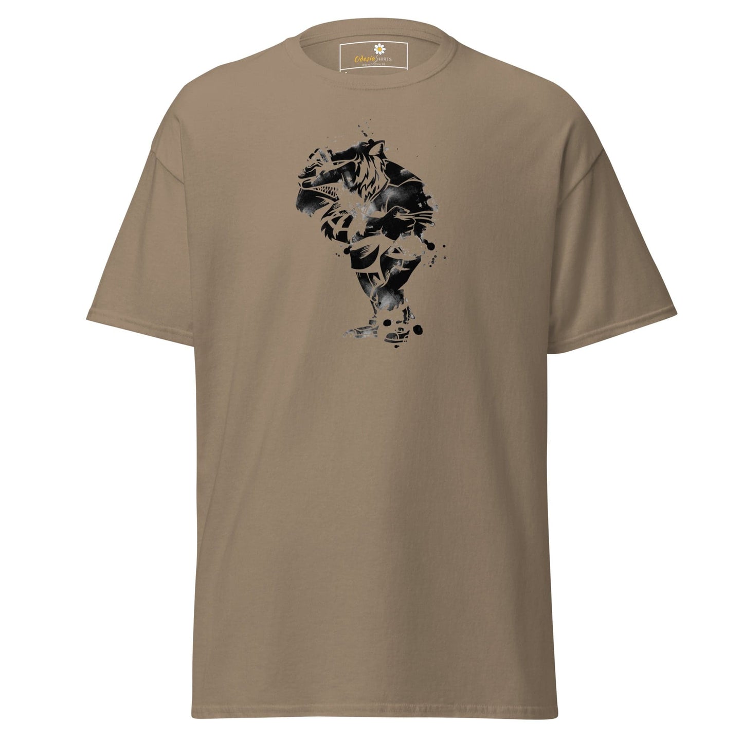 Unisex classic t-shirt - FANTASY STRANGE DUDE - REGULAR - Brown Savana / S
