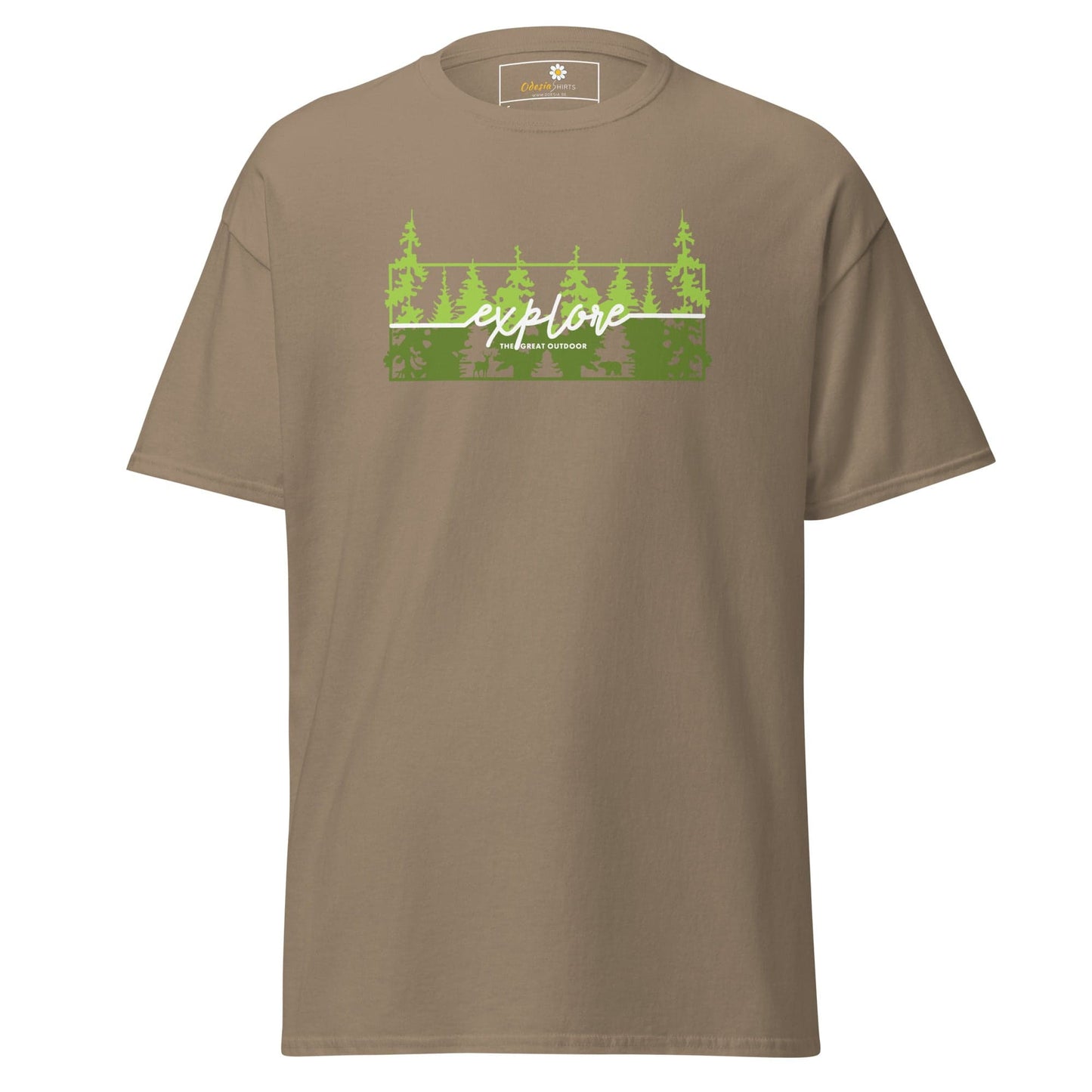 Unisex classic t-shirt - ADVENTURE EXPLORE TREES- REGULAR - Brown Savana / S
