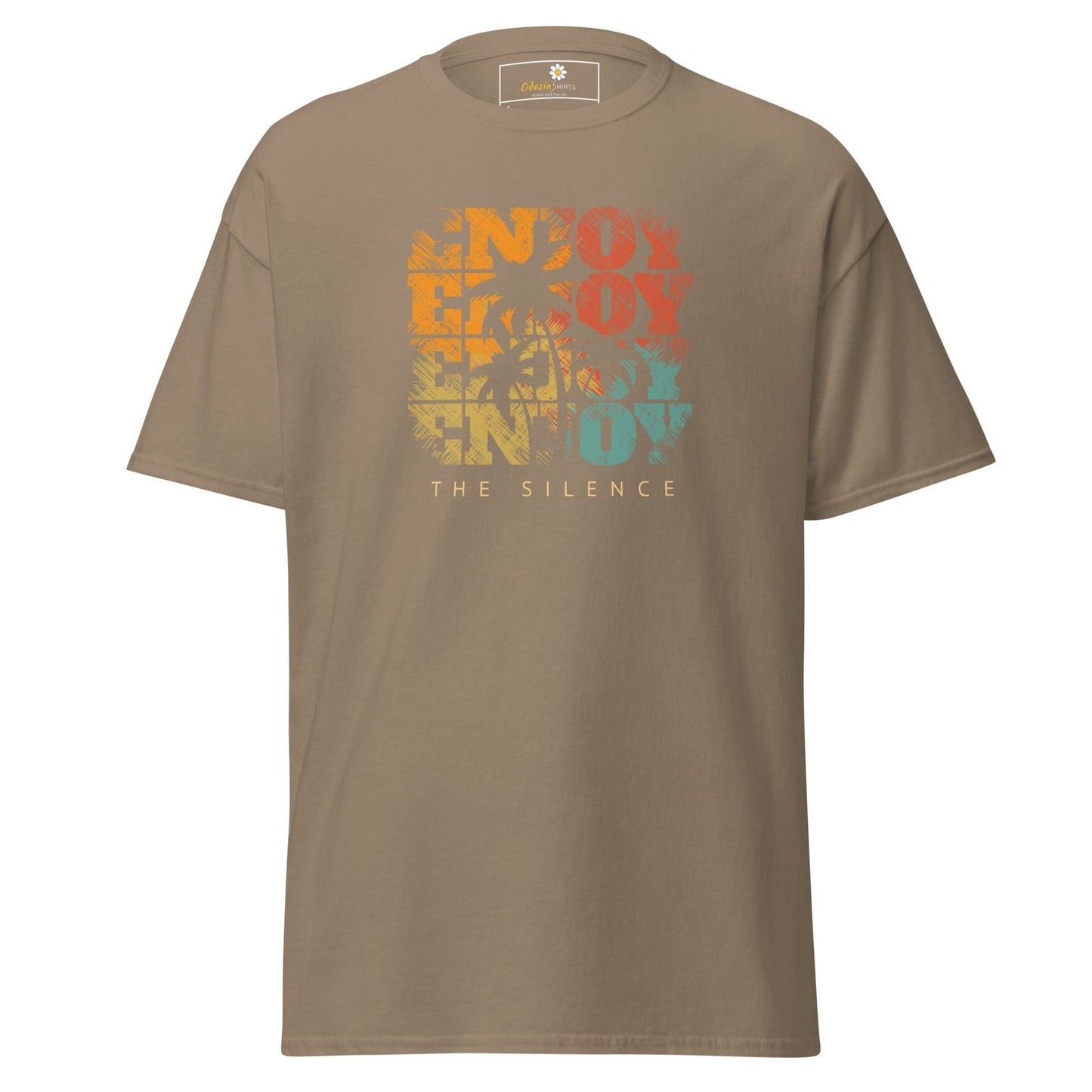 Unisex classic t-shirt - SUMMER ENJOY ENJOY - REGULAR - Brown Savana / S