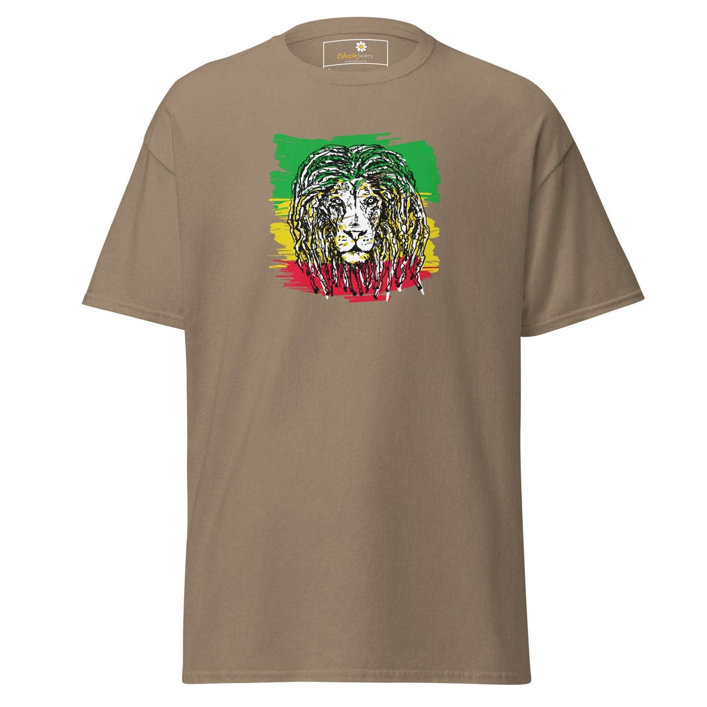 Unisex classic t-shirt - WILD LIFE MUSIC LION REGGAE - REGULAR - Brown Savana / S