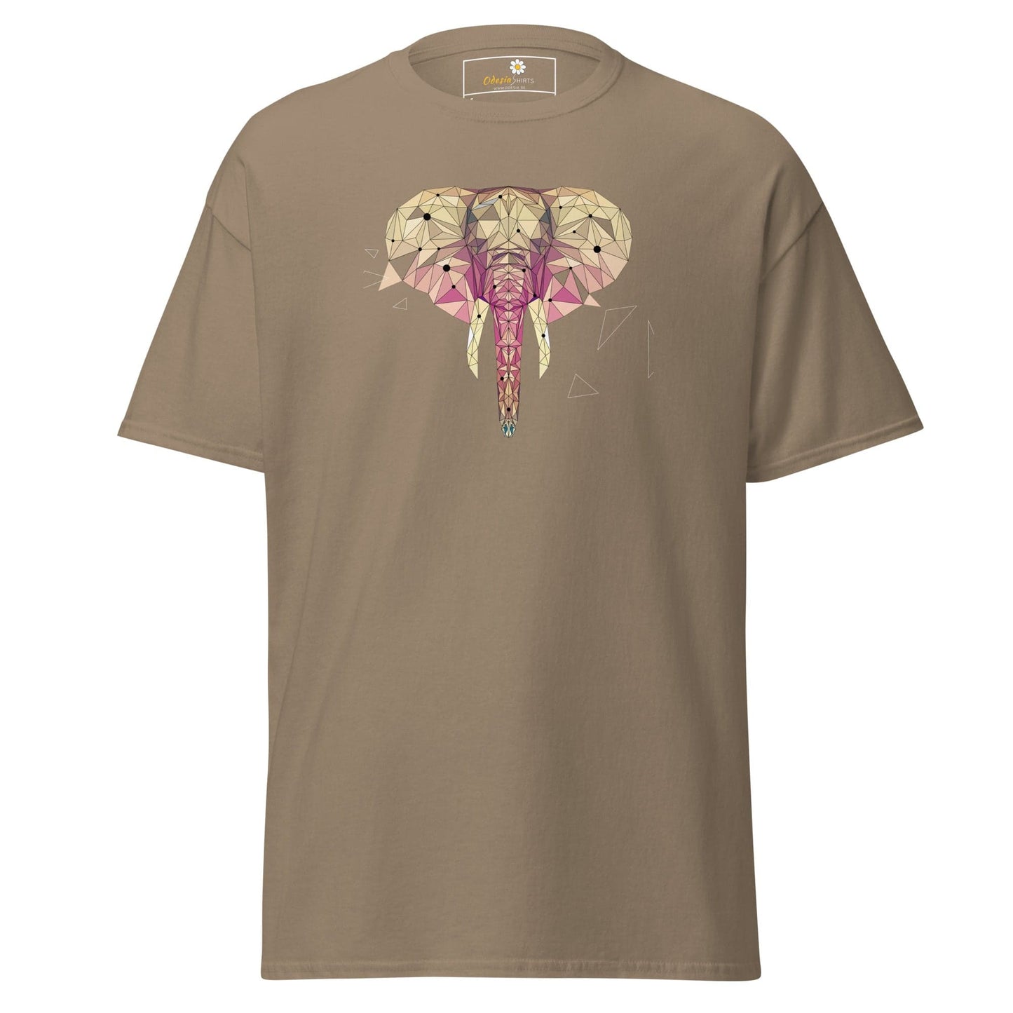 Unisex classic t-shirt - ABSTRACT WILD LIFE ELEPHANT - REGULAR - Brown Savana / S