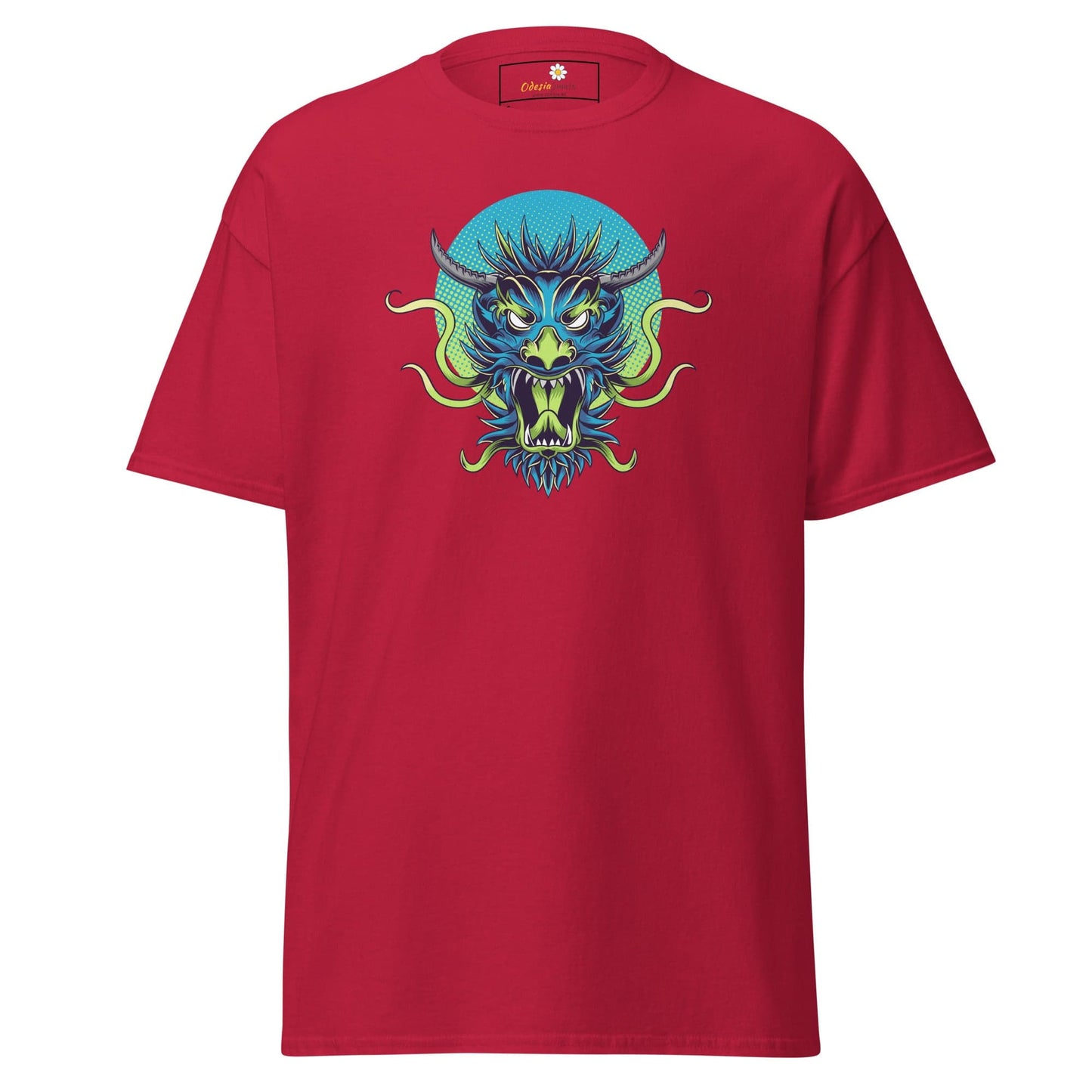 Red T-shirt with dragon graphic from T-SHIRT DESIGN TEE MAN WOMAN S-XL product range