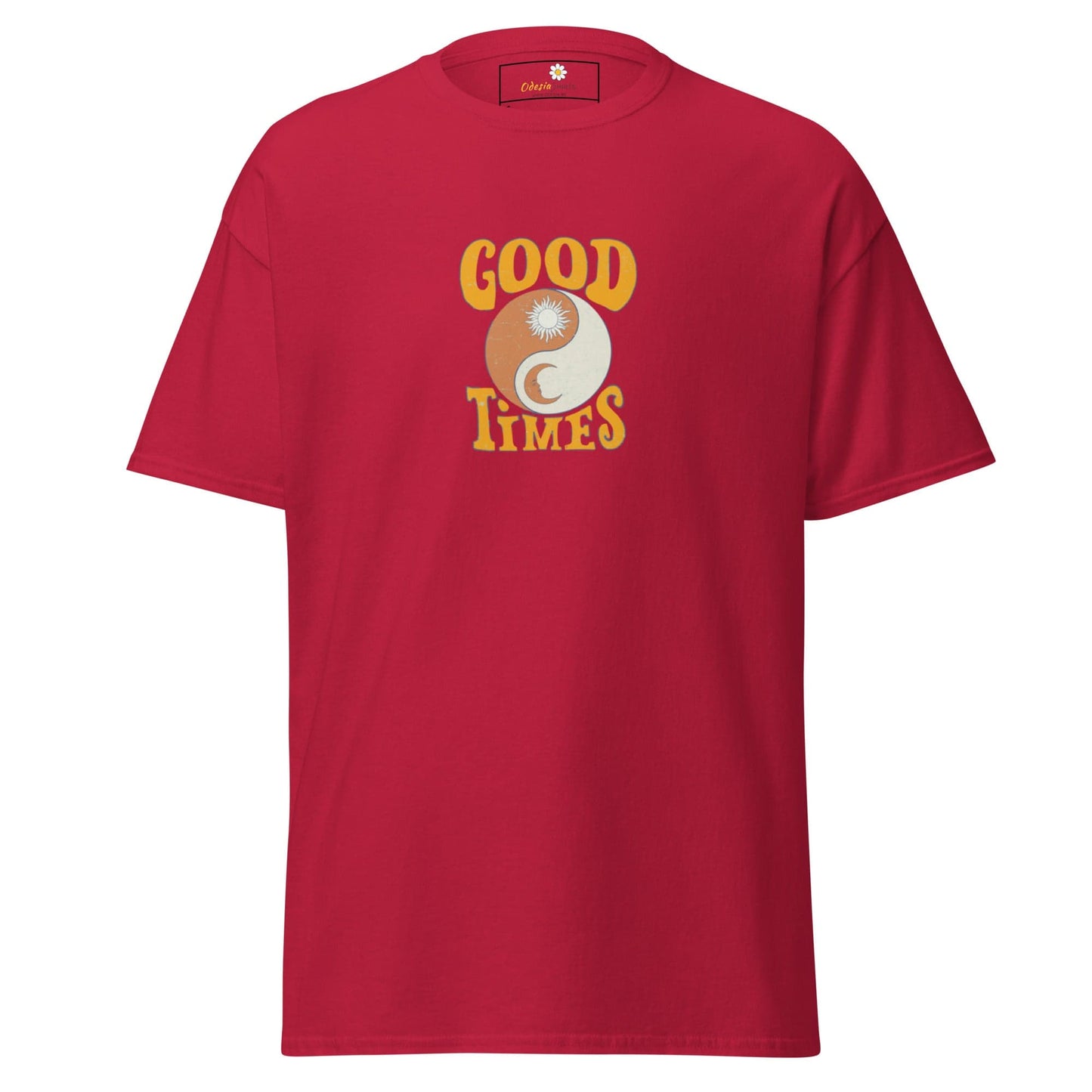Unisex classic t-shirt - POSITIVE GOOD TIMES YIN YANG - REGULAR - Cardinal / S