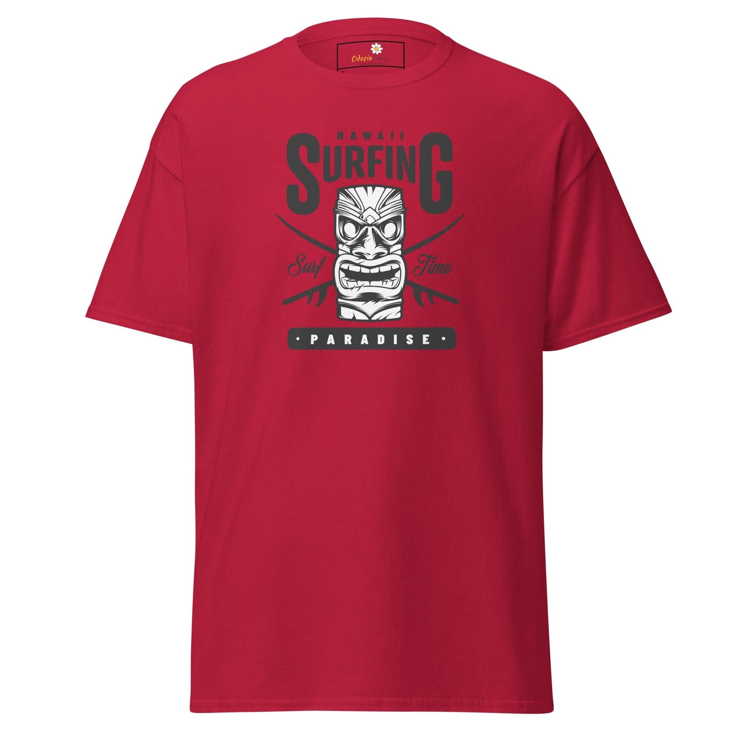 Unisex classic t-shirt - SUMMER HAWAI SURFING PARADISE - REGULAR - Cardinal / S