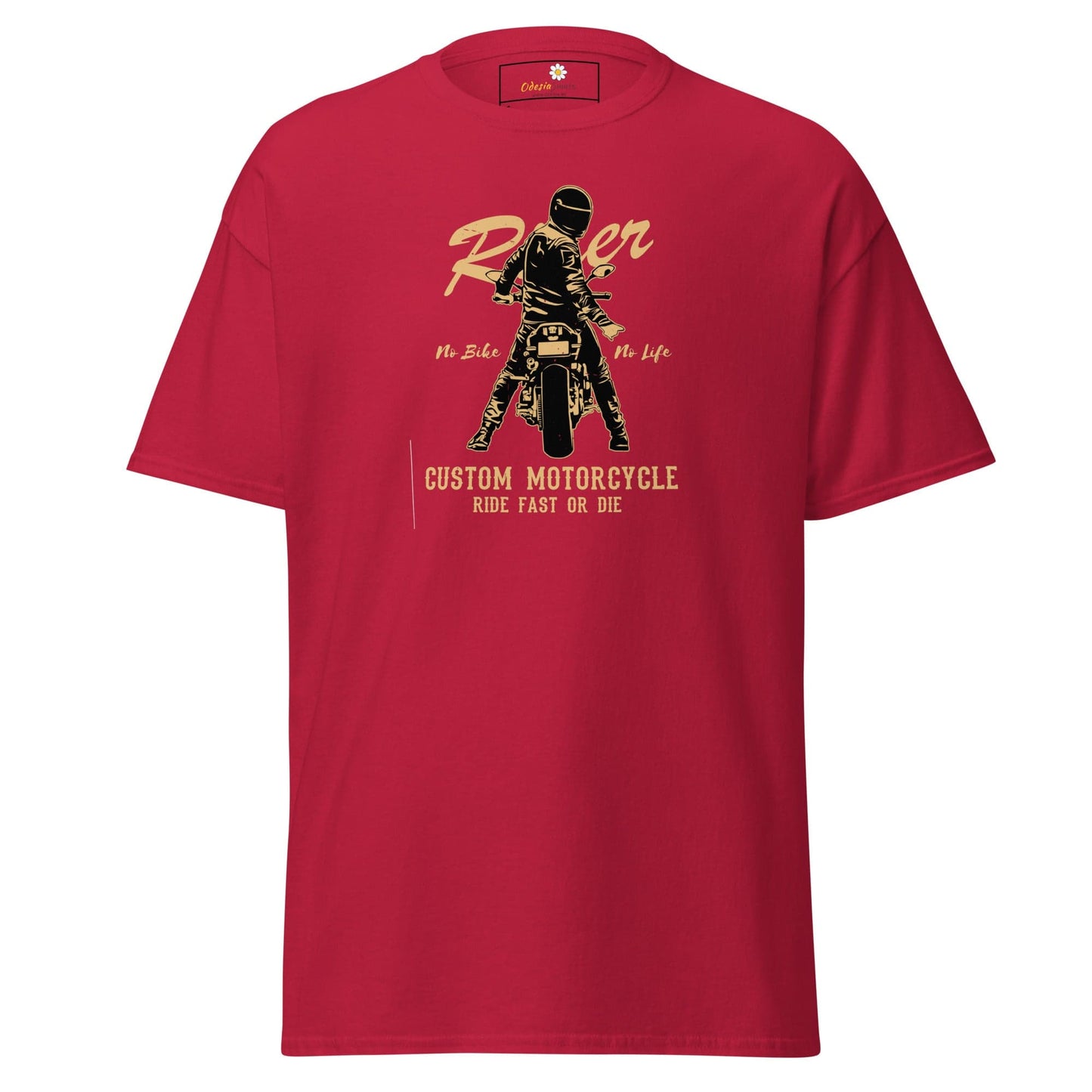 Unisex classic t-shirt - SPORT RIDER MOTORCYCLE - REGULAR - Cardinal / S