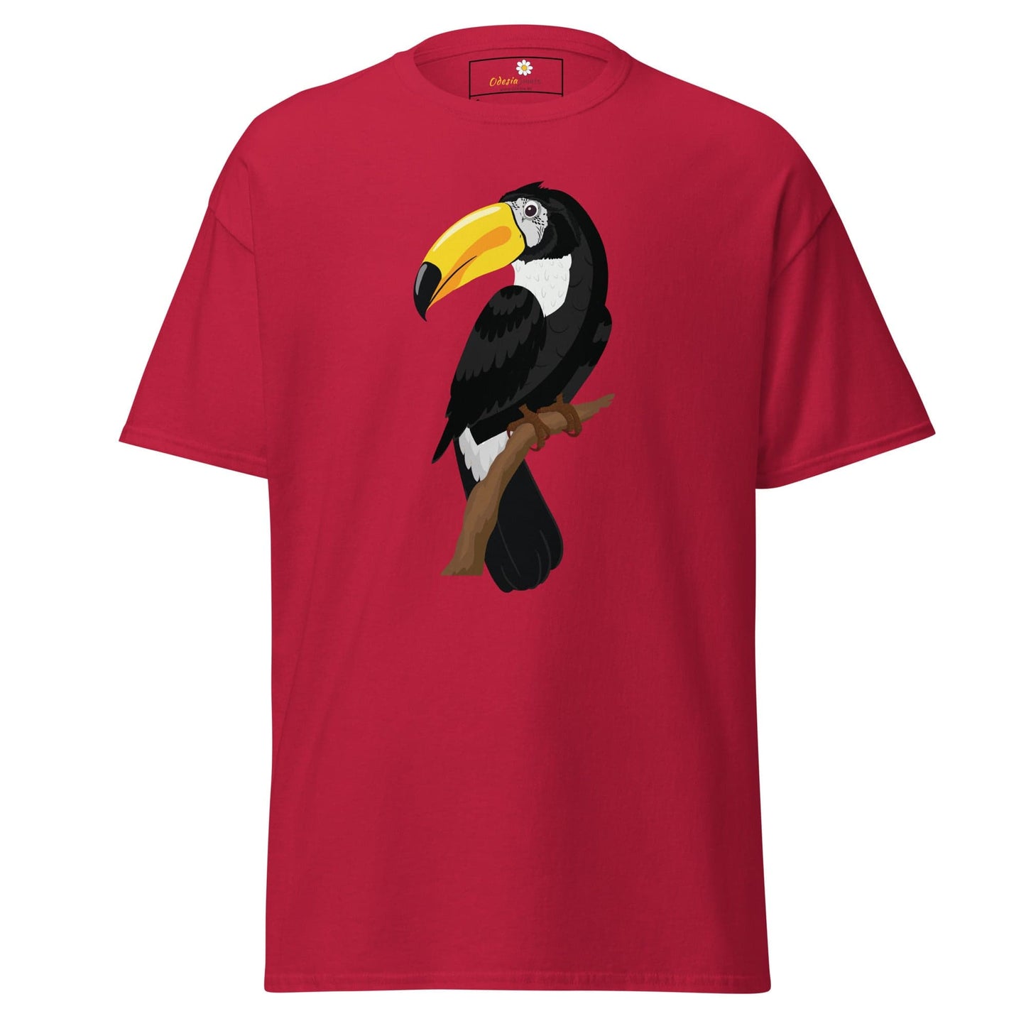 Unisex classic t-shirt - WILD LIFE TOUCAN BIRD - REGULAR - Cardinal / S