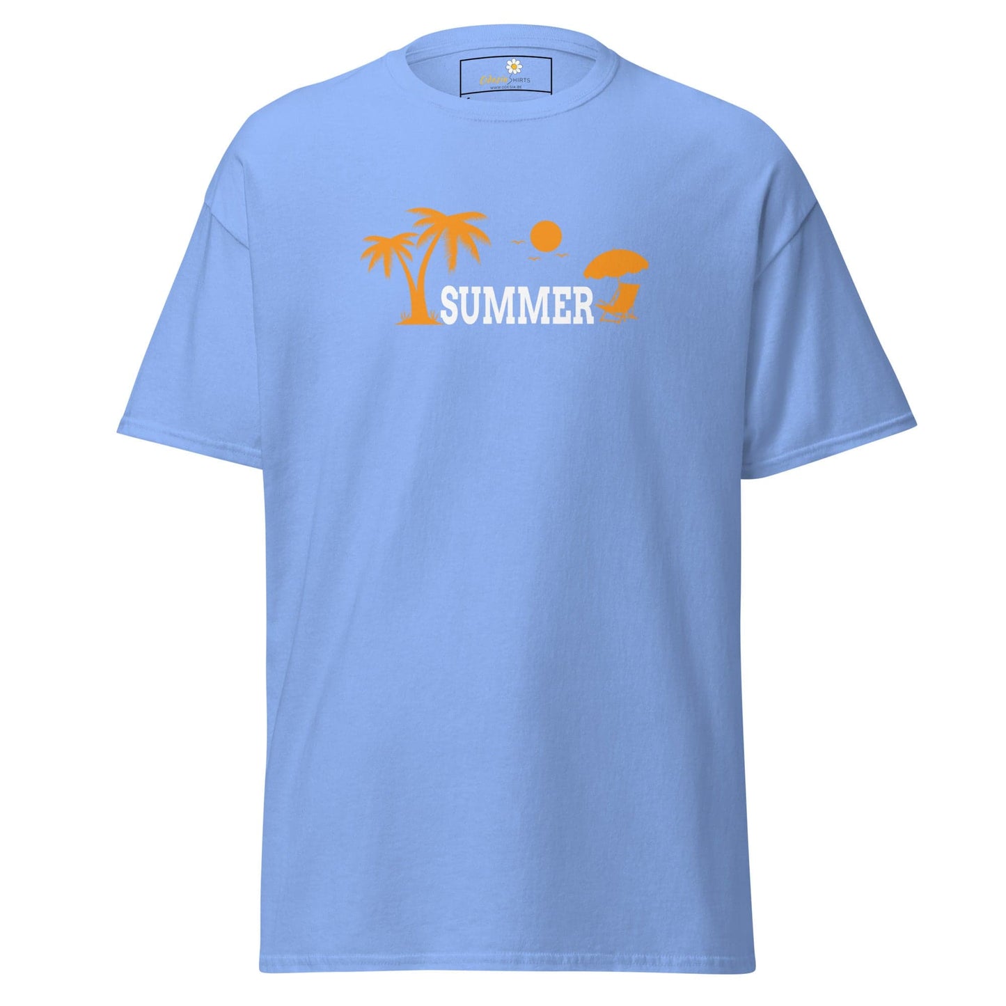 Unisex classic t-shirt - SUMMER TREES YEAH - REGULAR - Carolina Blue / S