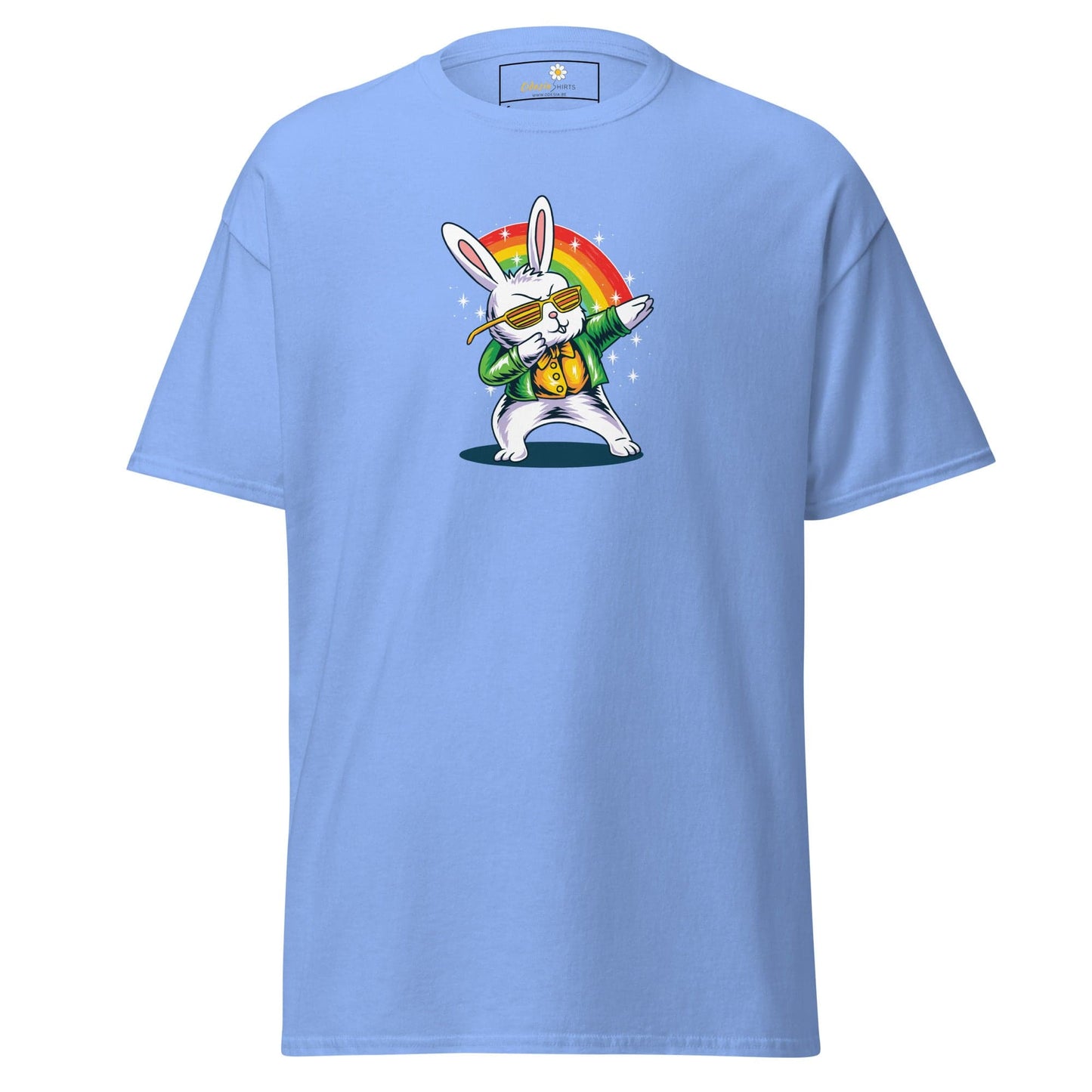 Unisex classic t-shirt - FUN DANCING RABBIT - REGULAR - Carolina Blue / S