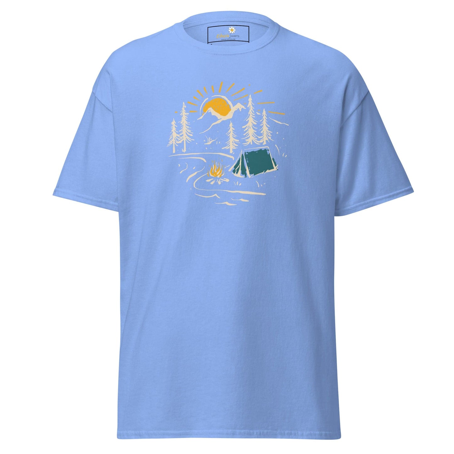 Unisex classic t-shirt - ADVENTURE CAMPFIRE CIRCLE - REGULAR - Carolina Blue / S