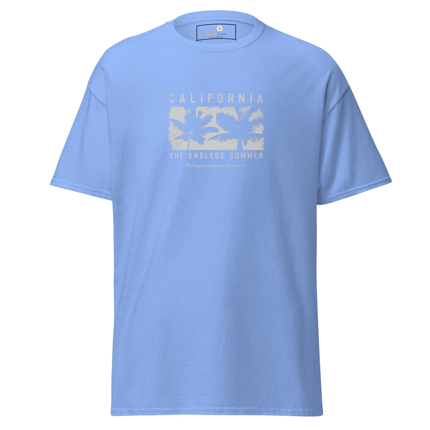 Unisex classic t-shirt - SUMMER CALIFORNIA TREES - REGULAR - Carolina Blue / S