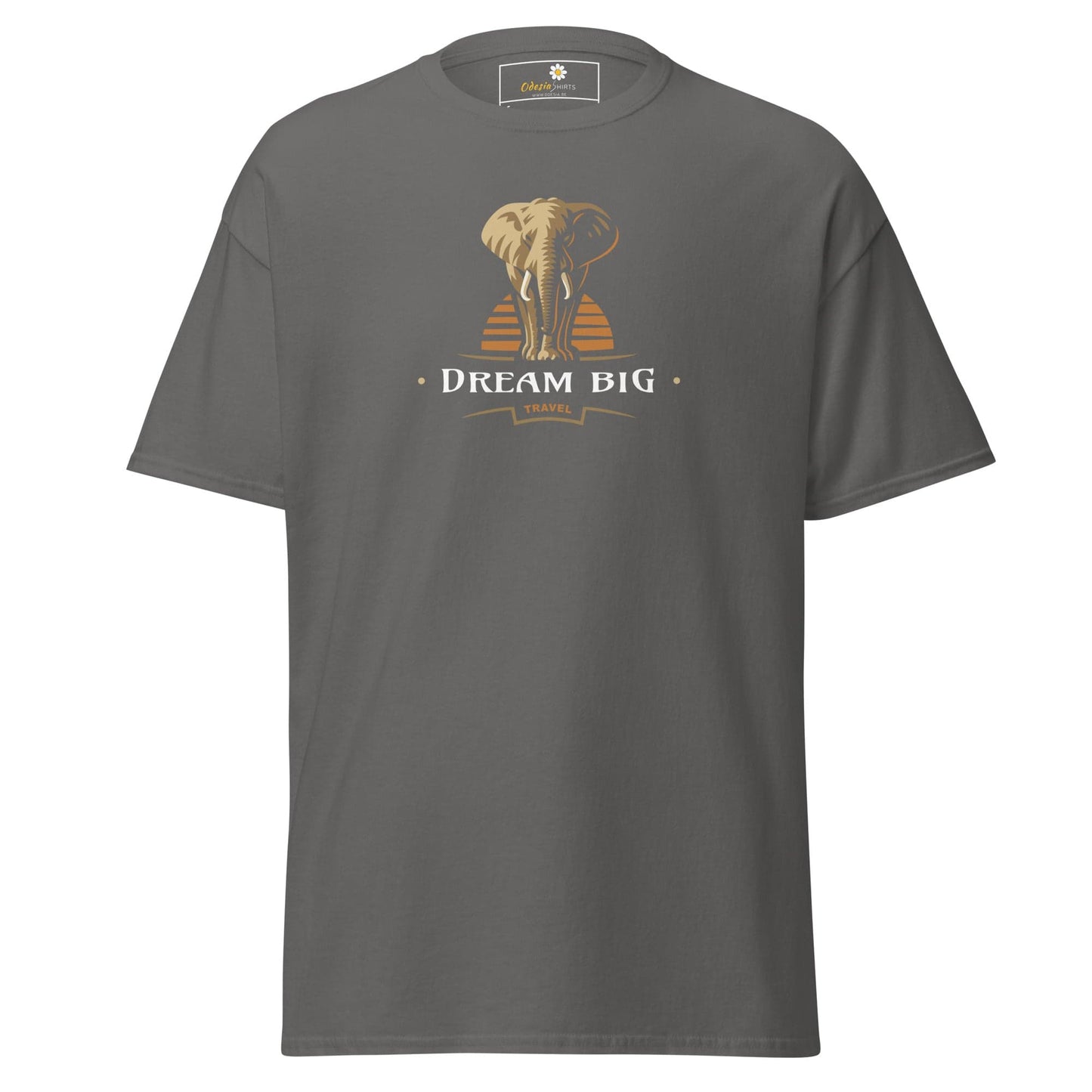 Unisex classic t-shirt - WILD LIFE DREAM BIG - REGULAR - Charcoal / S