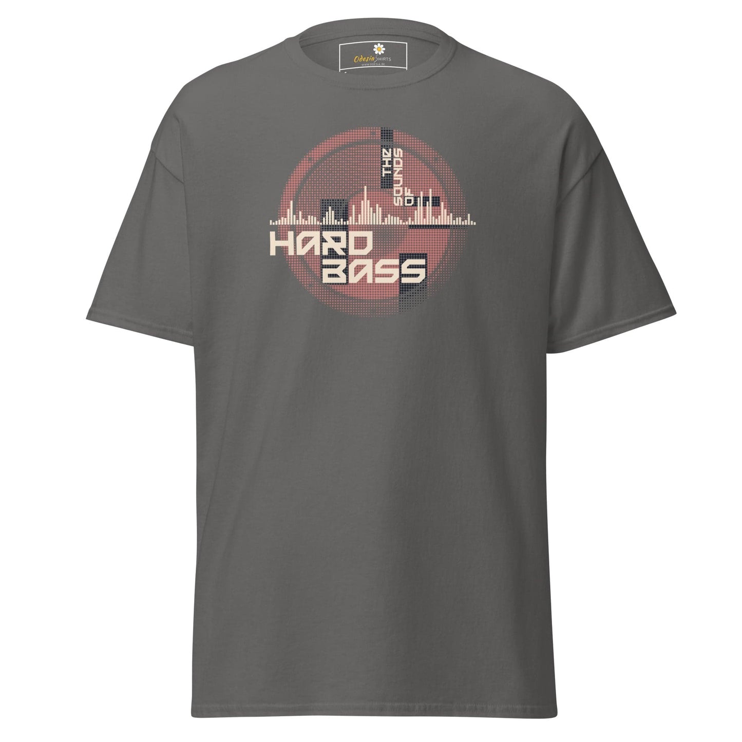 Gray graphic T-shirt for men and women available in sizes S to XL
