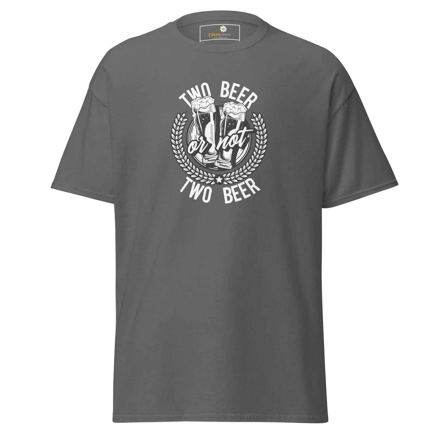 Unisex classic t-shirt - FUN TWO BEER OR NOT - REGULAR - Charcoal / S