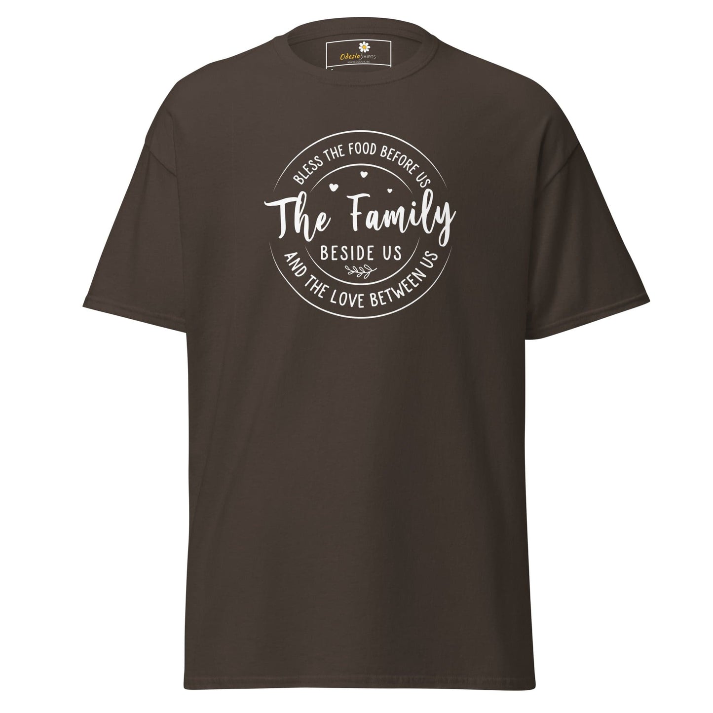 Unisex classic t-shirt - SPIRITUAL BLESS THE FAMILY - REGULAR - Dark Chocolate / S