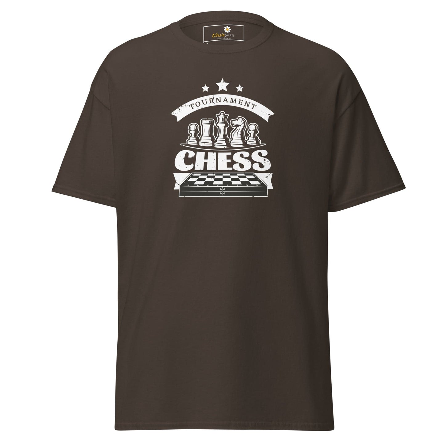 Unisex classic t-shirt - GAMERS CHESS PLAY - REGULAR - Dark Chocolate / S