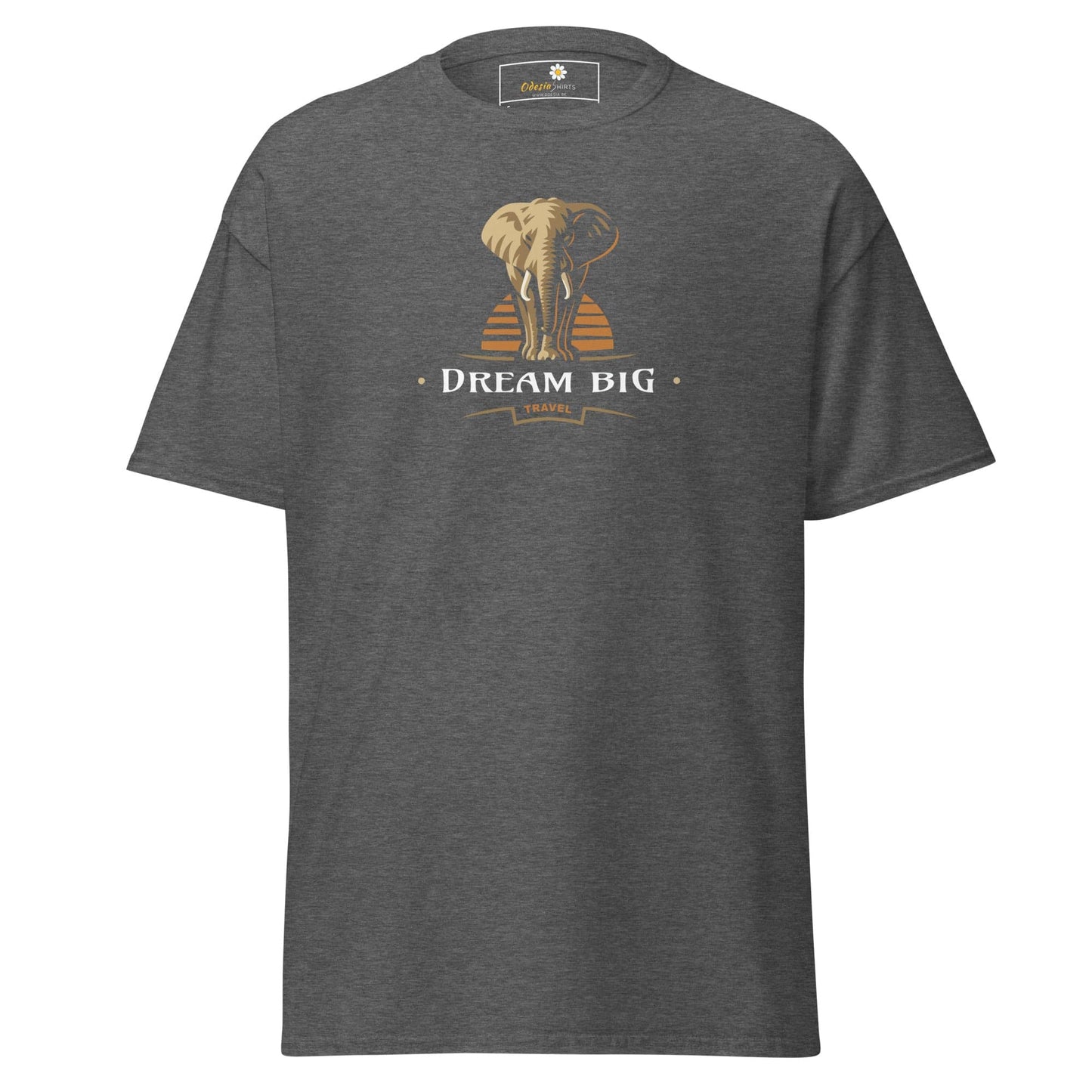 Unisex classic t-shirt - WILD LIFE DREAM BIG - REGULAR - Dark Heather / S