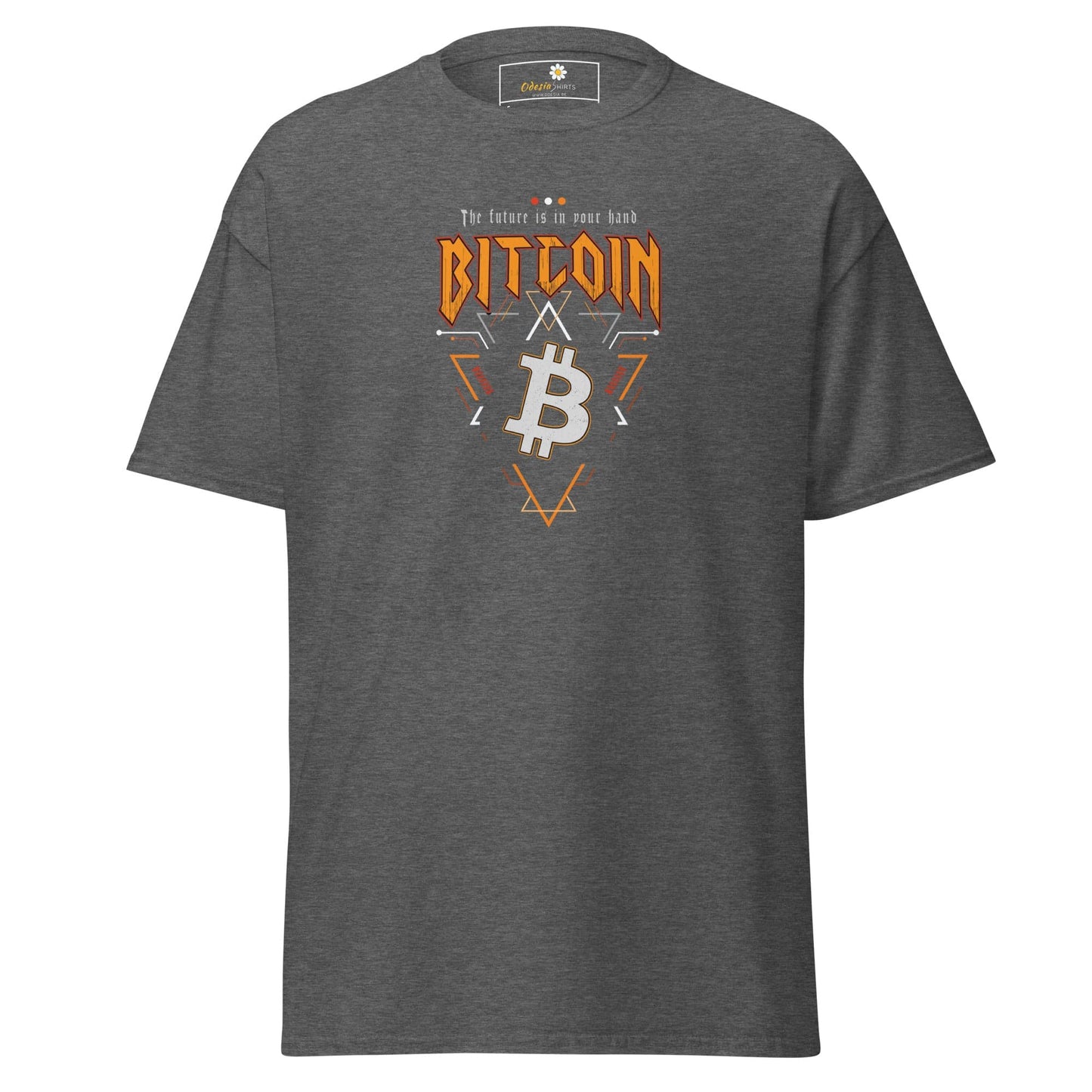 Unisex classic t-shirt - MISC BITCOIN YOUR FUTURE - REGULAR - Dark Heather / S