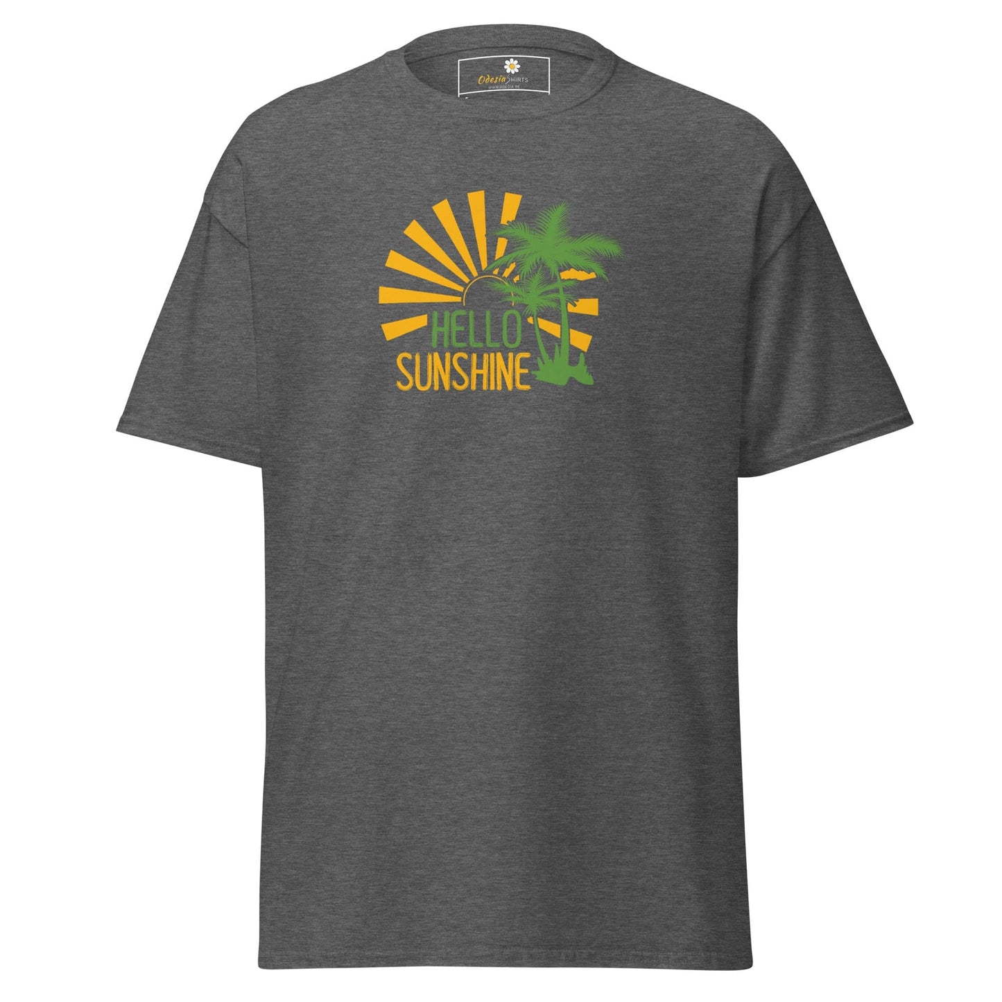 Unisex classic t-shirt - SUMMER HELLO SUNSHINE - REGULAR - Dark Heather / S