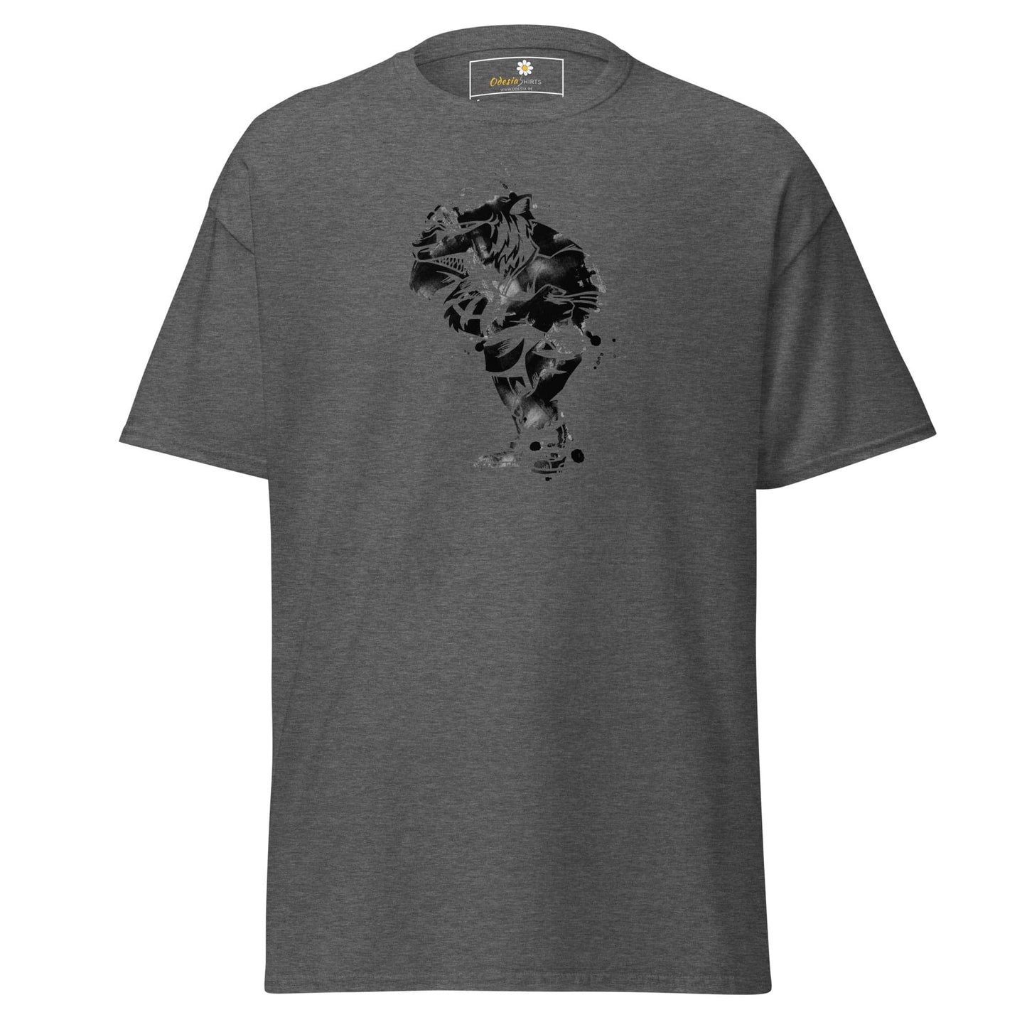Unisex classic t-shirt - FANTASY STRANGE DUDE - REGULAR - Dark Heather / S