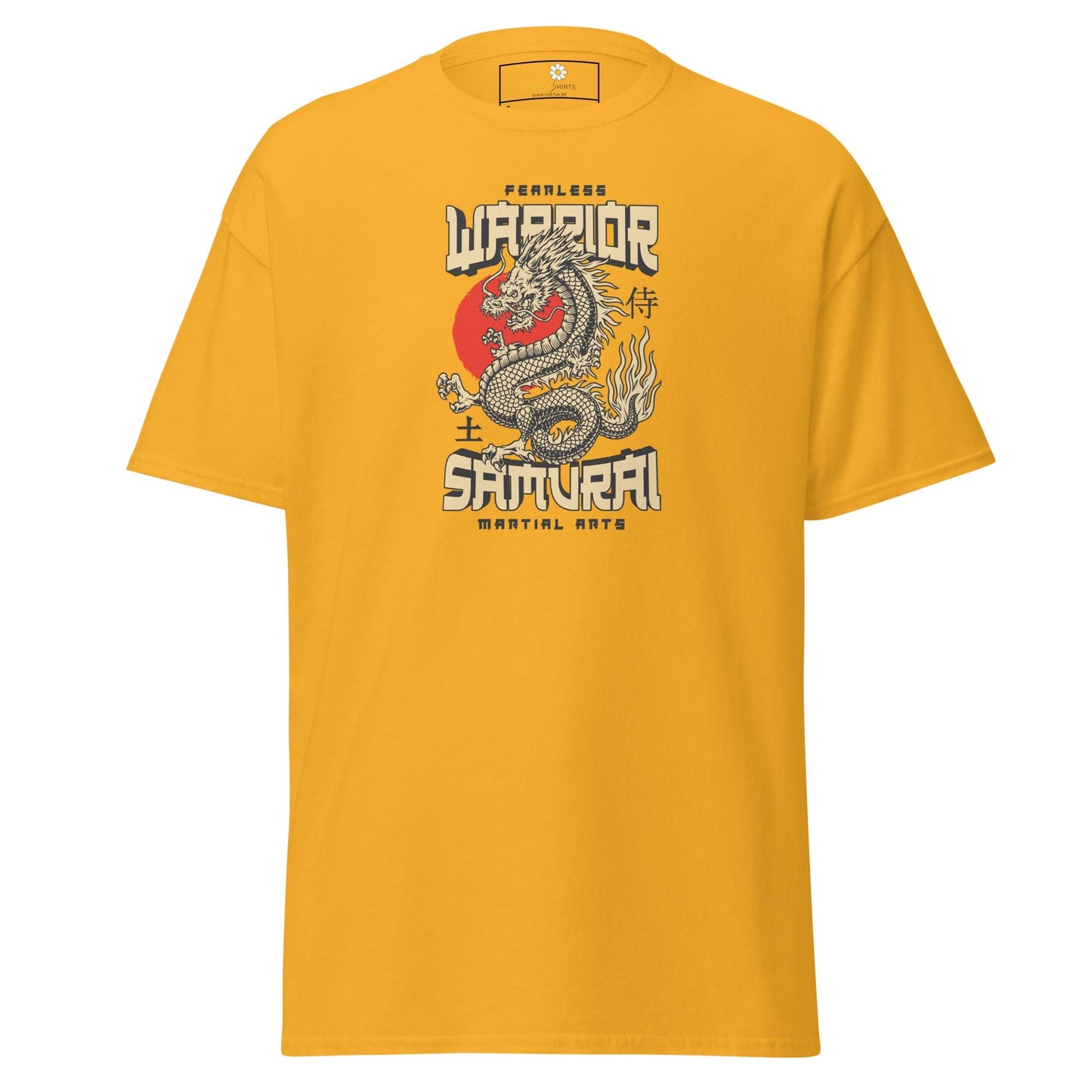 Unisex classic t-shirt - MYSTIC FEARLESS DRAGON - REGULAR - Gold / S
