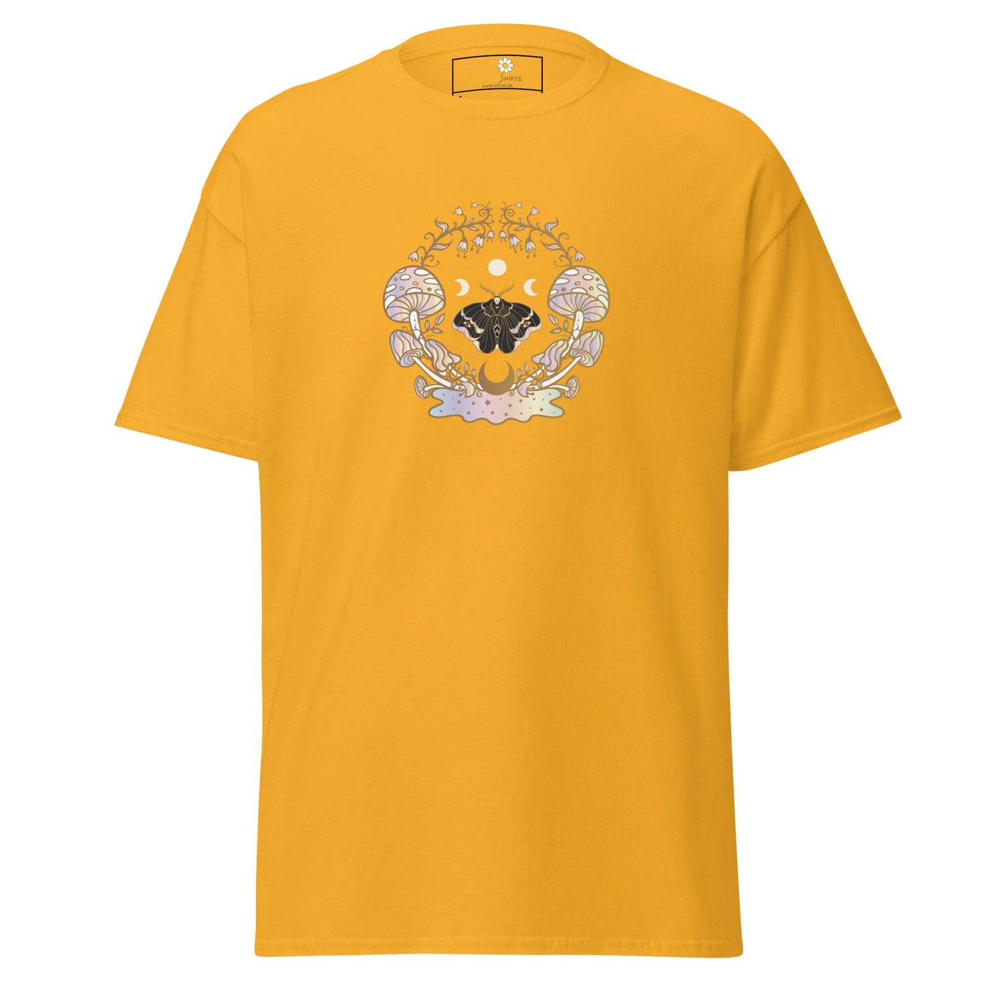 Unisex classic t-shirt - MYSTIC MAGIC MUSHROOMS - REGULAR - Gold / S