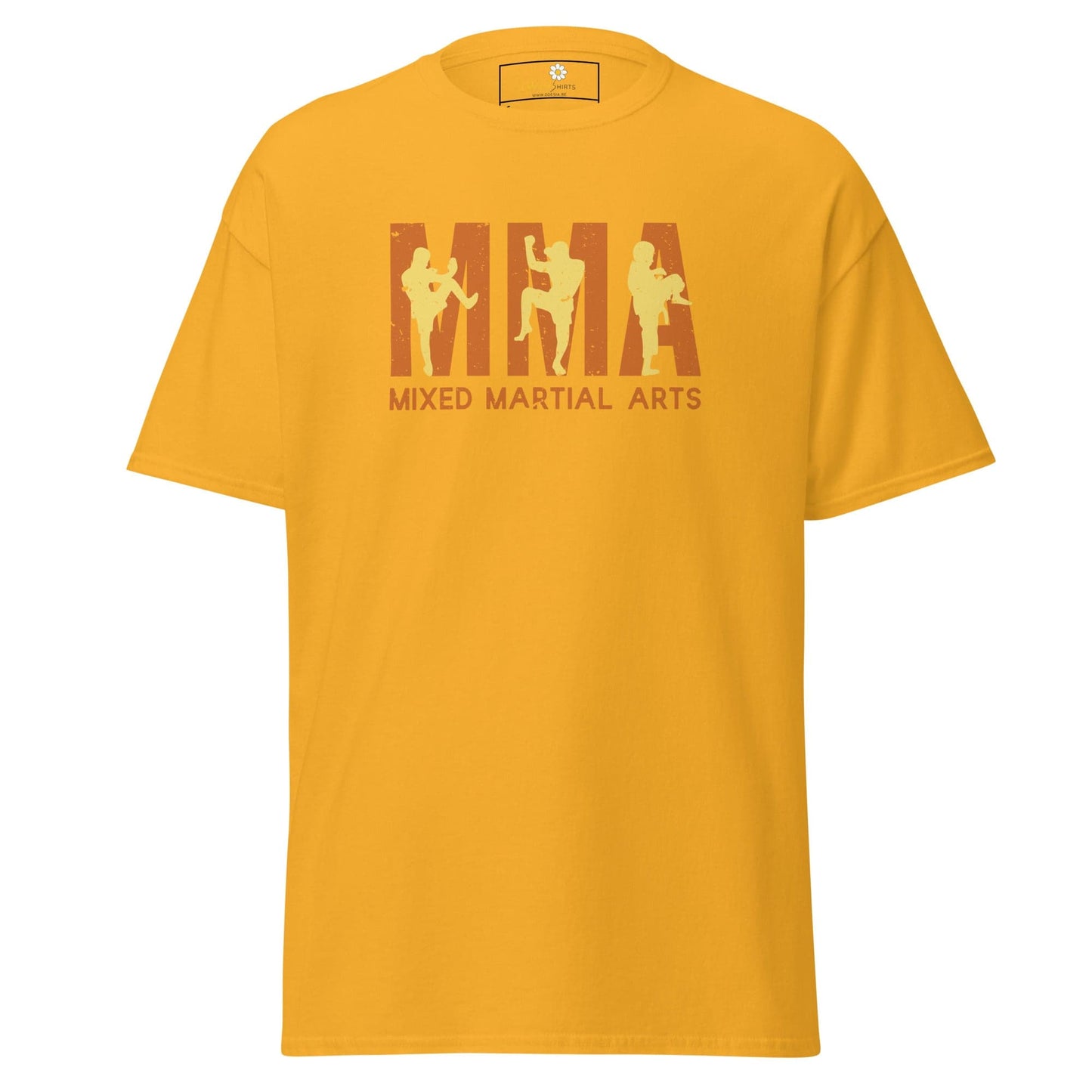 Unisex classic t-shirt - SPORT MMA MIXED MARTIAL - REGULAR - Gold / S