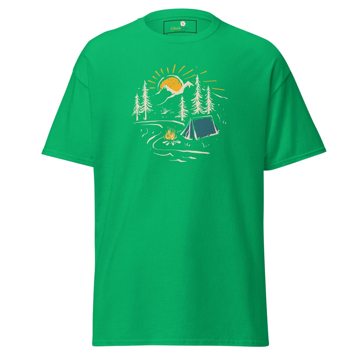 Unisex classic t-shirt - ADVENTURE CAMPFIRE CIRCLE - REGULAR - Irish Green / S