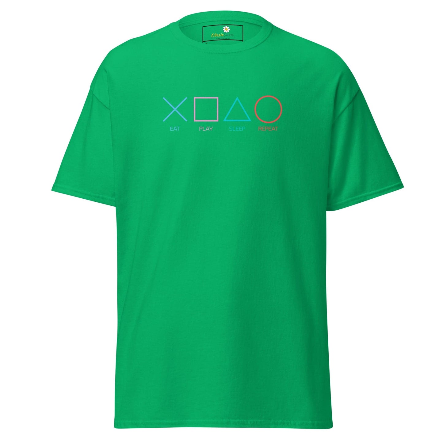 Unisex classic t-shirt - GAMERS PLAY BUTTONS - REGULAR - Irish Green / S