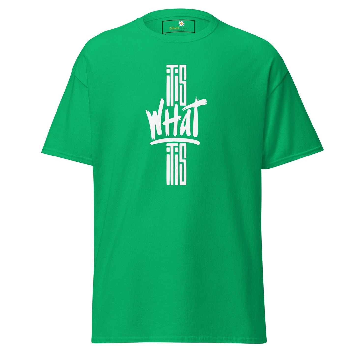 Unisex classic t-shirt - TEXT WHAT IT IS - REGULAR - Irish Green / S
