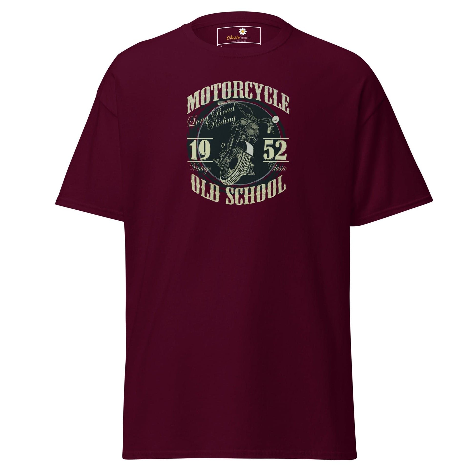 Unisex classic t-shirt - MISC MOTORCYCLE 1952 - REGULAR - Maroon / S