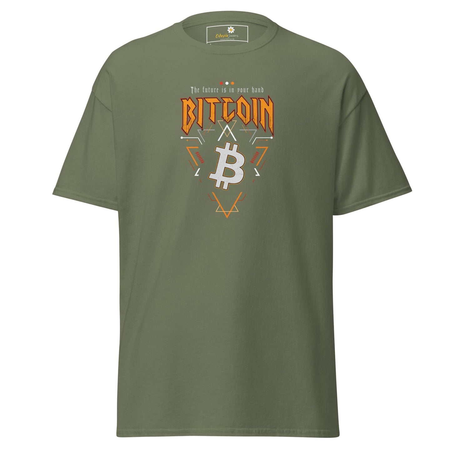 Unisex classic t-shirt - MISC BITCOIN YOUR FUTURE - REGULAR - Military Green / S