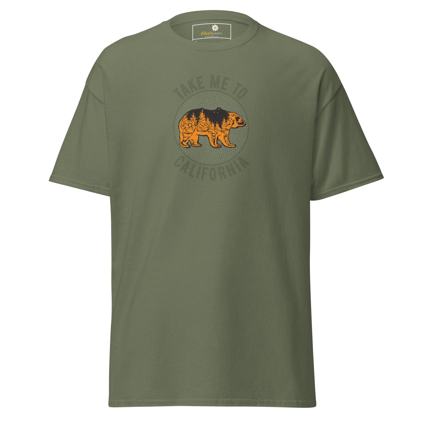 Unisex classic t-shirt - TAKE ME TO CALIFORNIA - REGULAR - Military Green / S