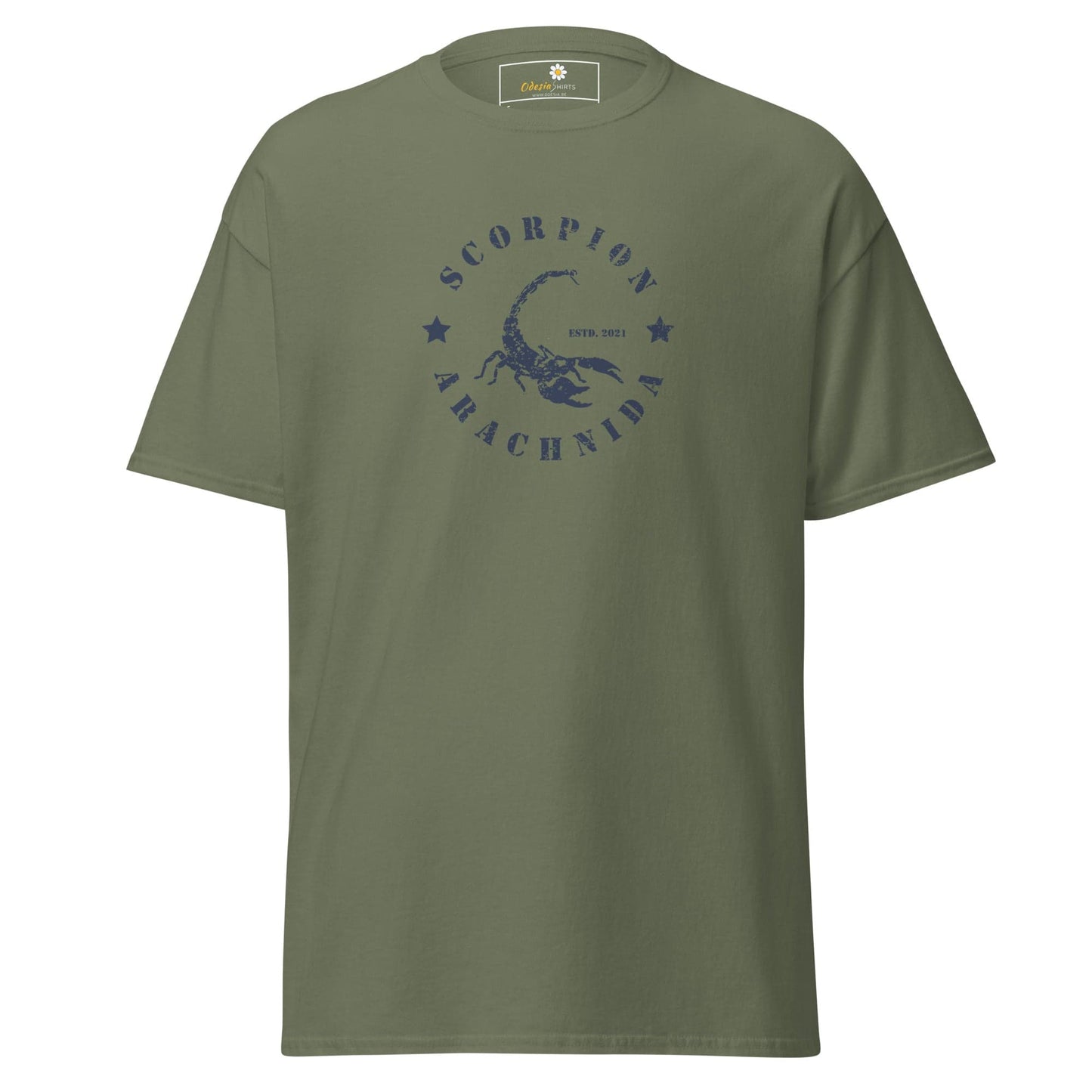 Unisex classic t-shirt - WILD LIFE SCORPION - REGULAR - Military Green / S