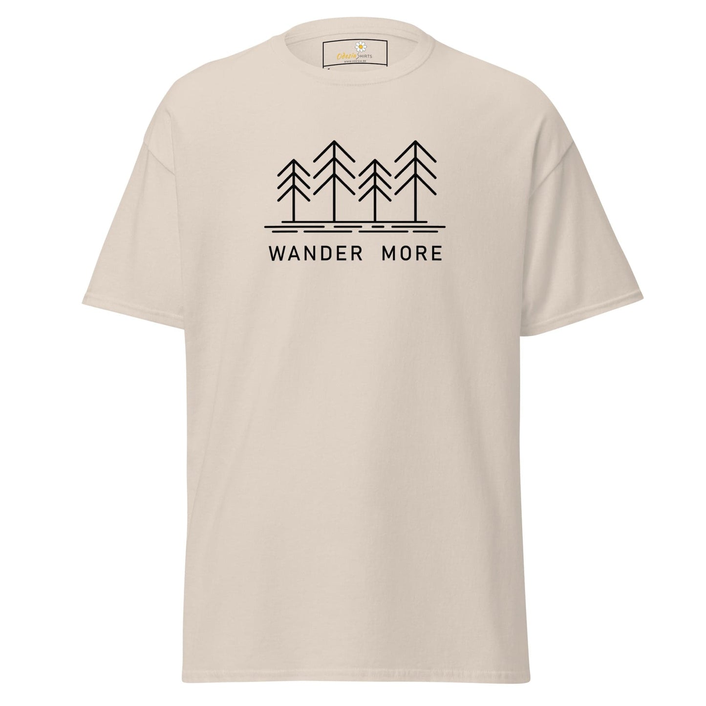 Unisex classic t-shirt - ADVENTURE WANDER MORE - REGULAR - Natural / S