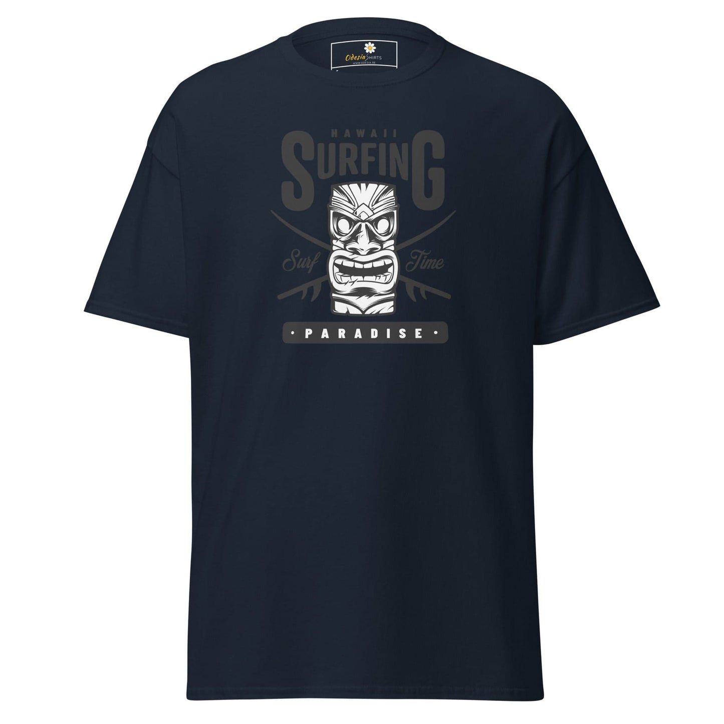 Unisex classic t-shirt - SUMMER HAWAI SURFING PARADISE - REGULAR - Navy / S