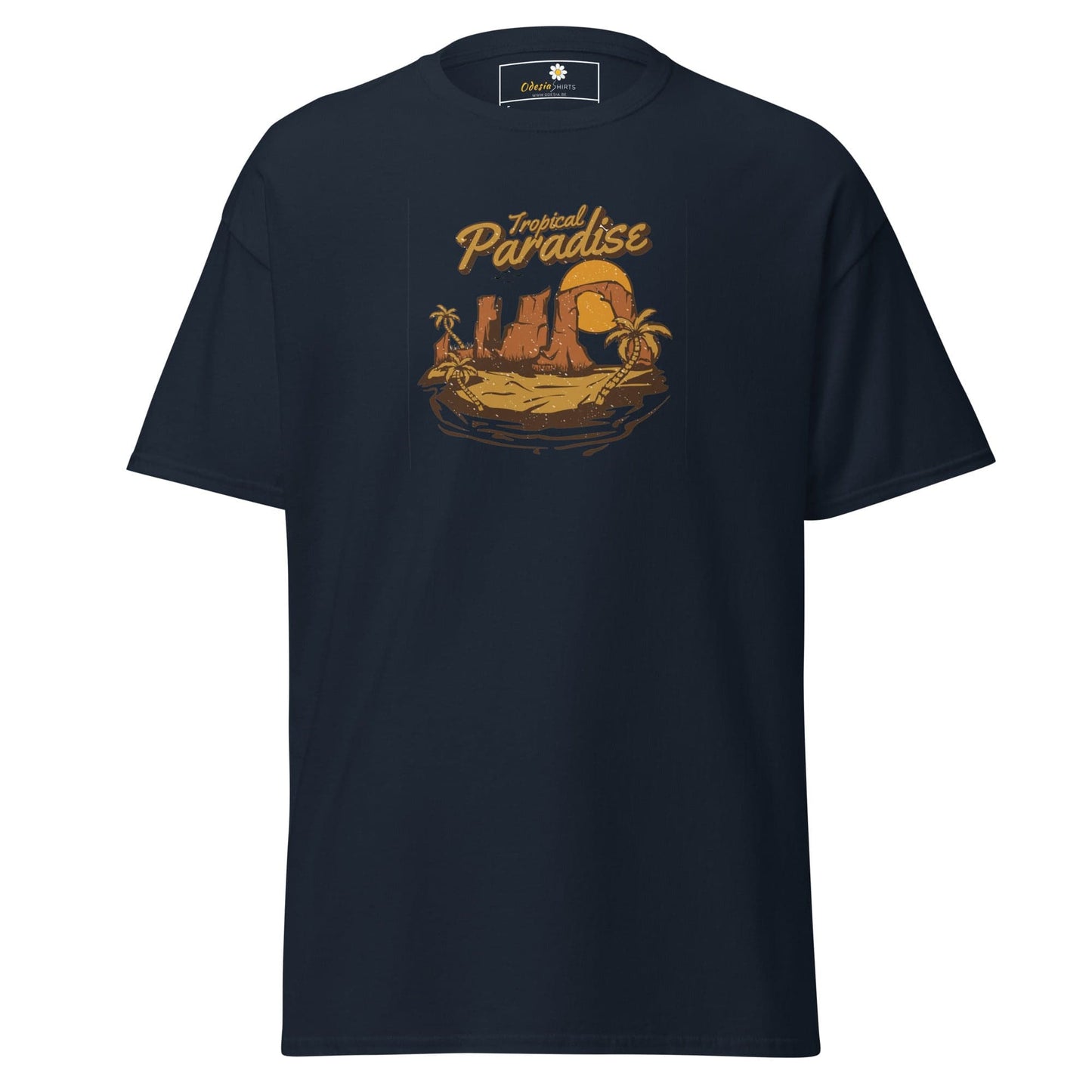 Unisex classic t-shirt - SUMMER TROPICAL PARADISE - REGULAR - Navy / S