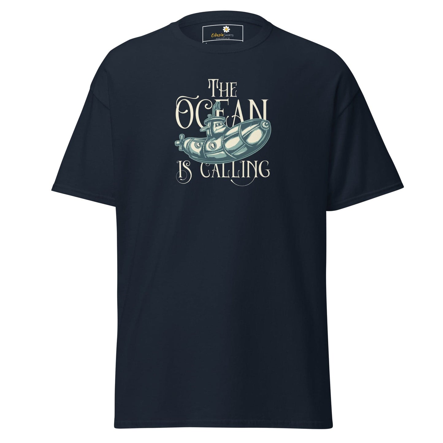 Unisex classic t-shirt - SEALIFE THE OCEAN IS CALLING - REGULAR - Navy / S