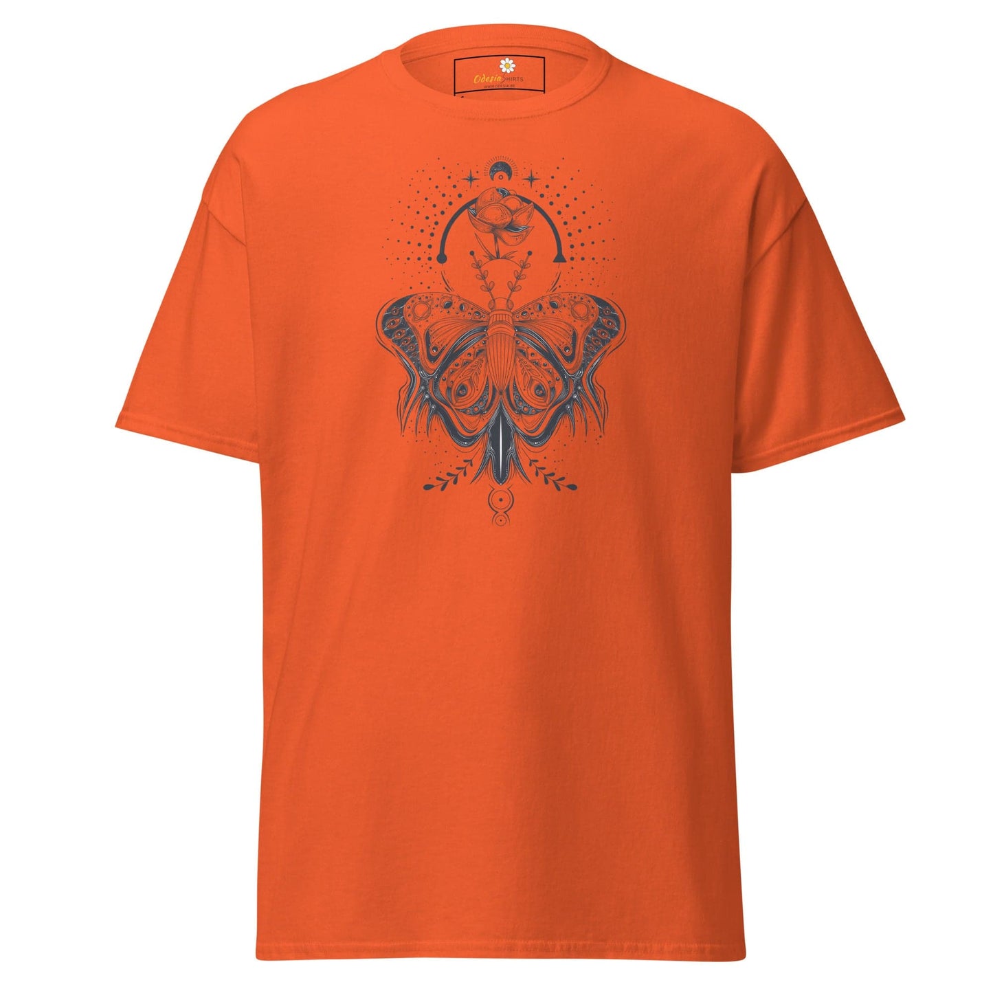Unisex classic t-shirt - MYSTIC BUTTERFLY - REGULAR - Orange / S