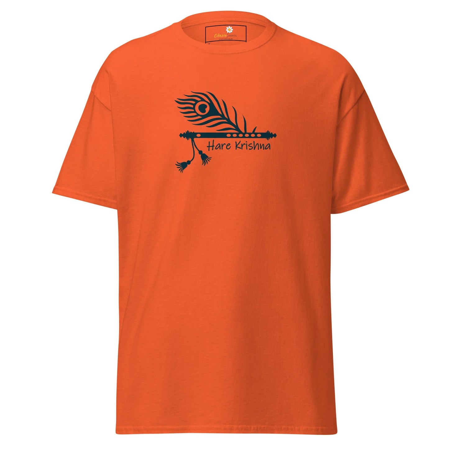 Unisex classic t-shirt - SPIRITUAL HARE KRISHNA - REGULAR - Orange / S