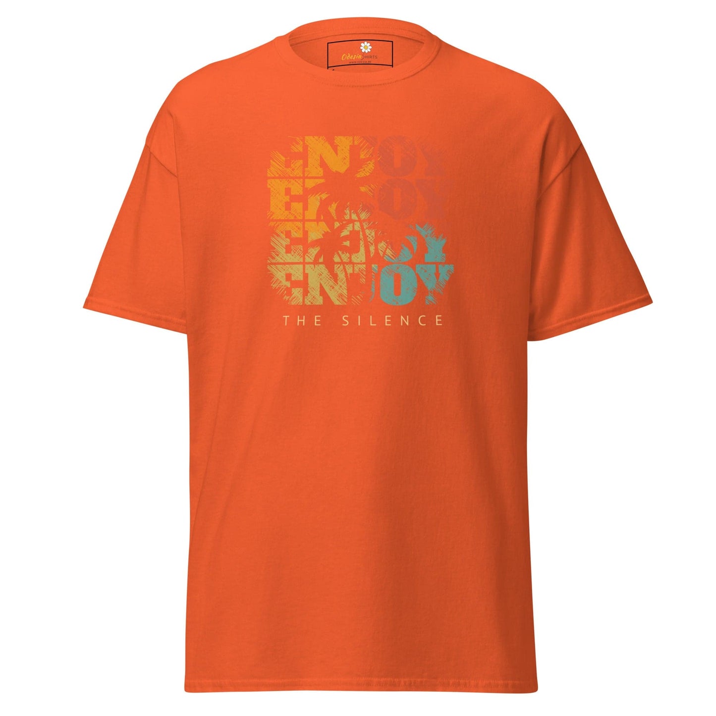 Unisex classic t-shirt - SUMMER ENJOY ENJOY - REGULAR - Orange / S
