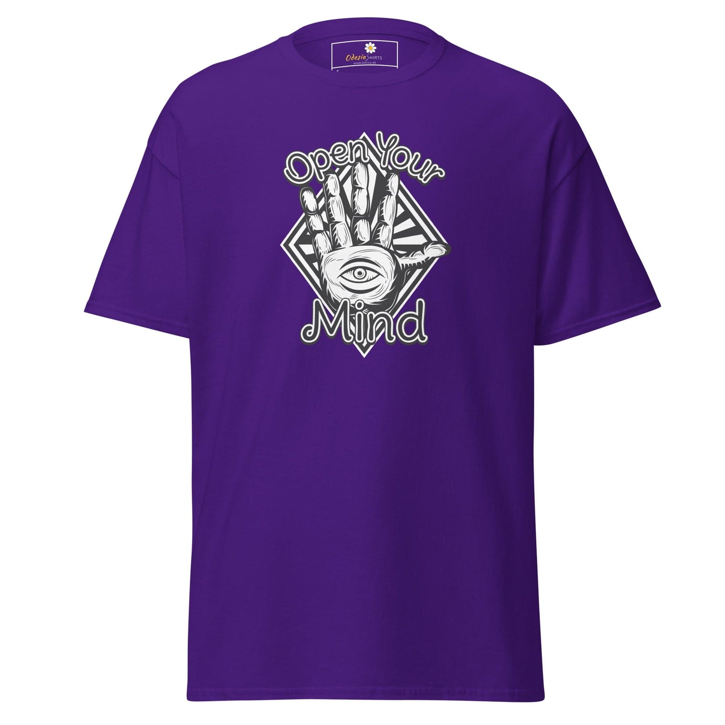 Unisex classic t-shirt - MYSTIC OPEN YOUR MIND - REGULAR - Purple / S